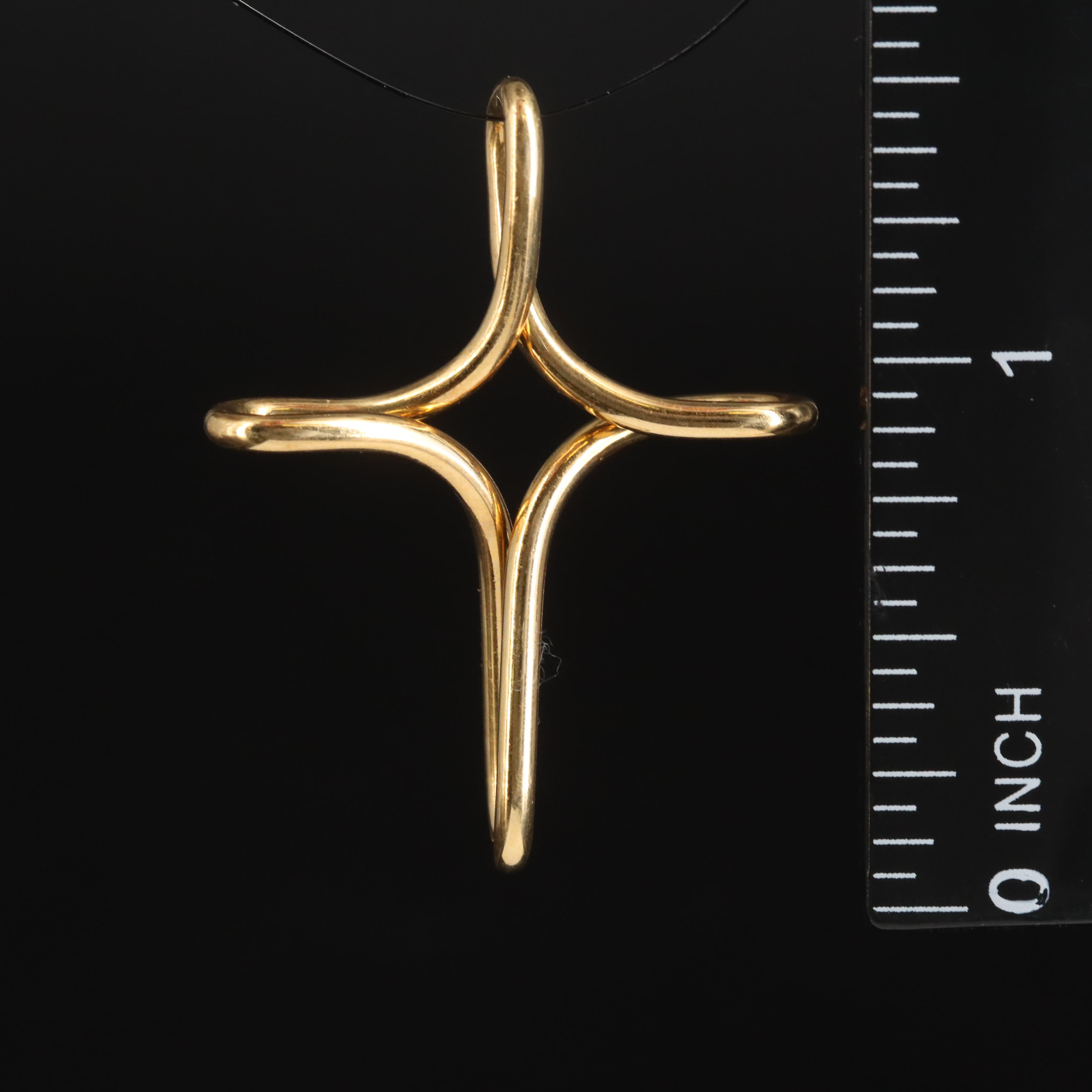 Elsa Peretti for Tiffany & Co. 18K Infinity Cross Pendant