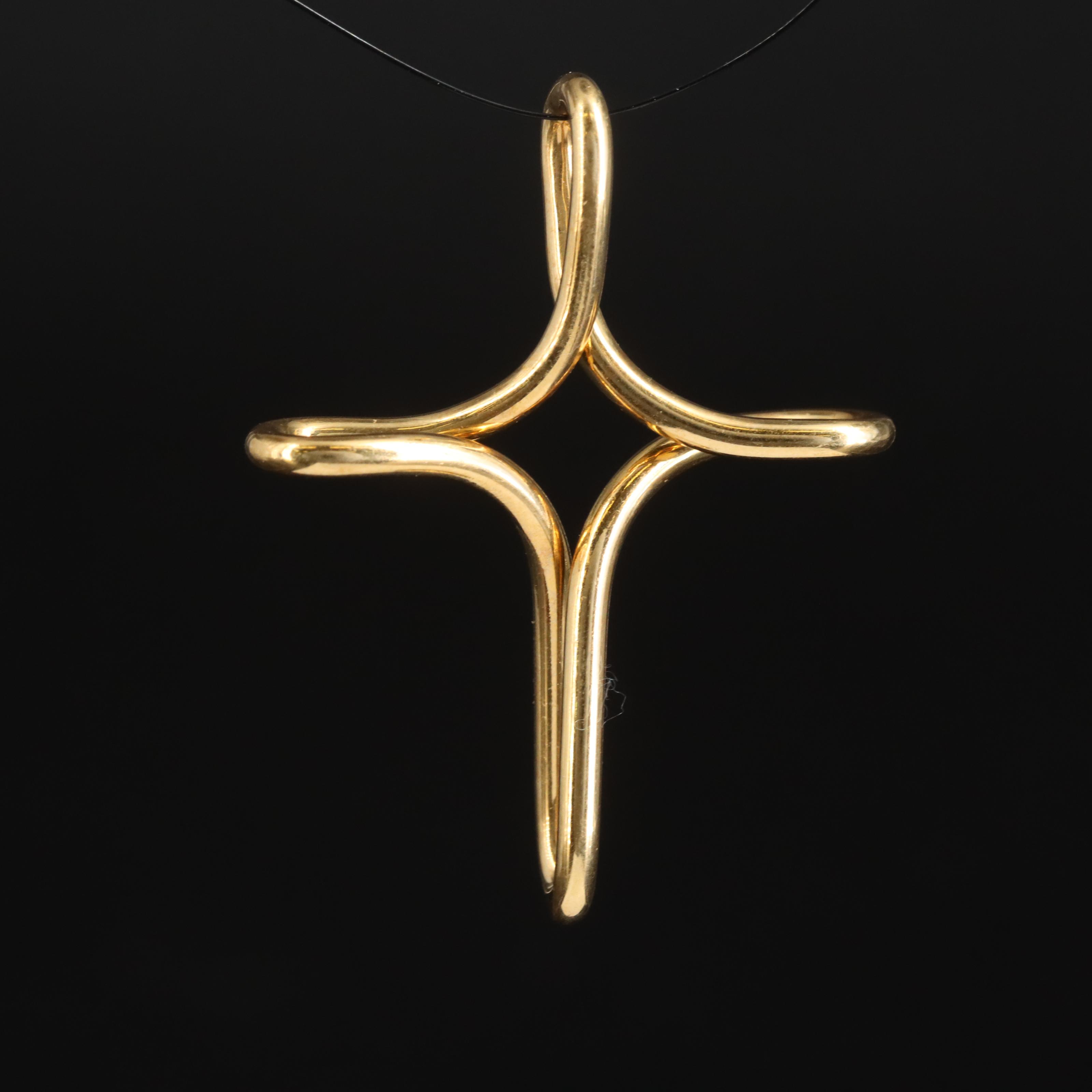 Elsa Peretti for Tiffany & Co. 18K Infinity Cross Pendant