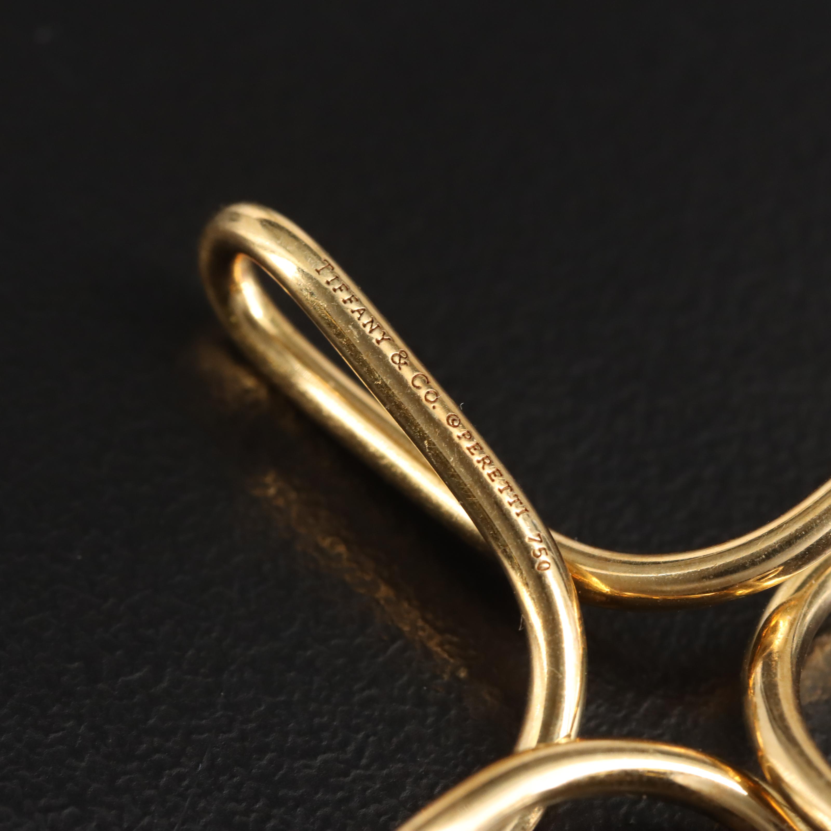 Elsa Peretti for Tiffany & Co. 18K Infinity Cross Pendant