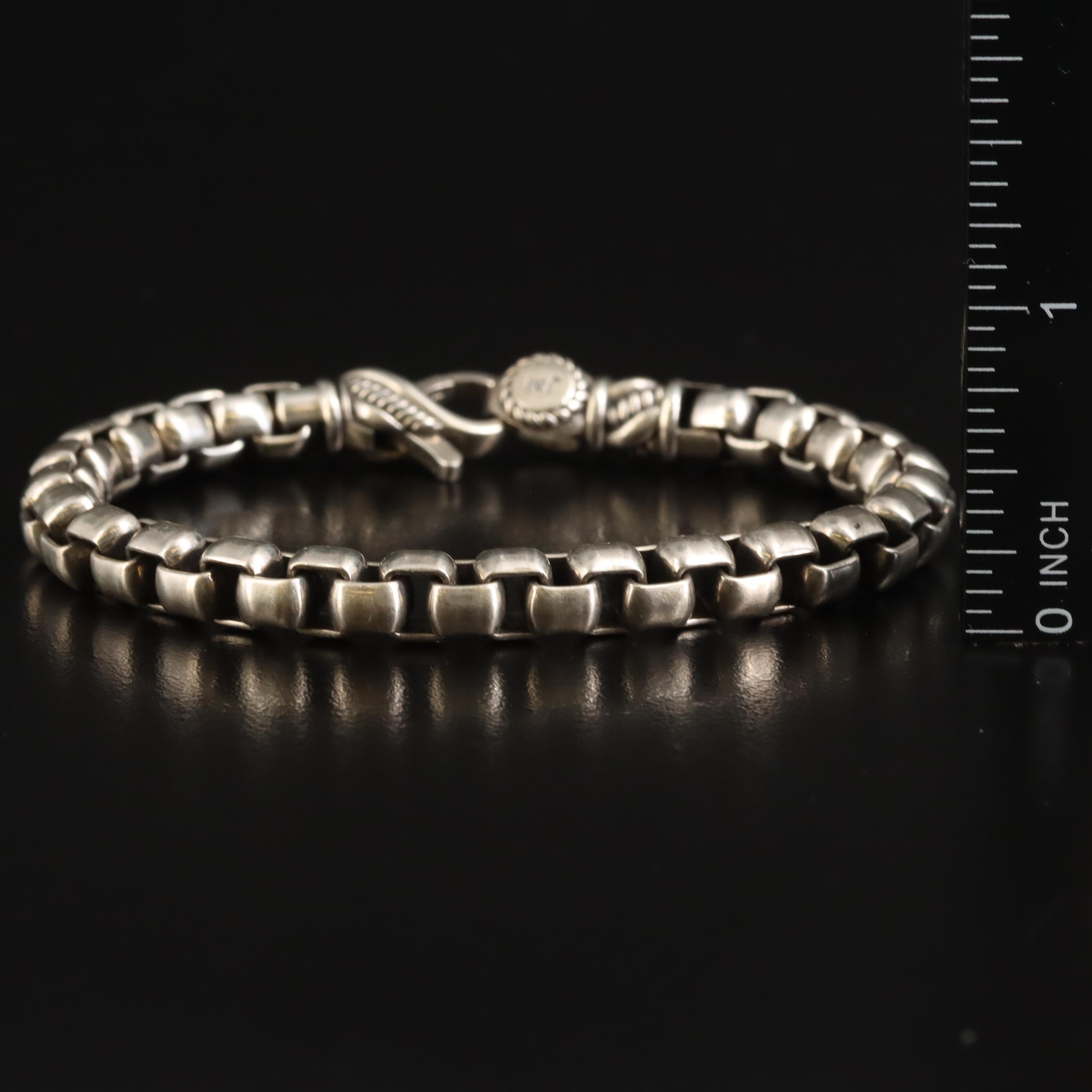 Jai by John Hardy Sterling Round Box Chain Bracelet