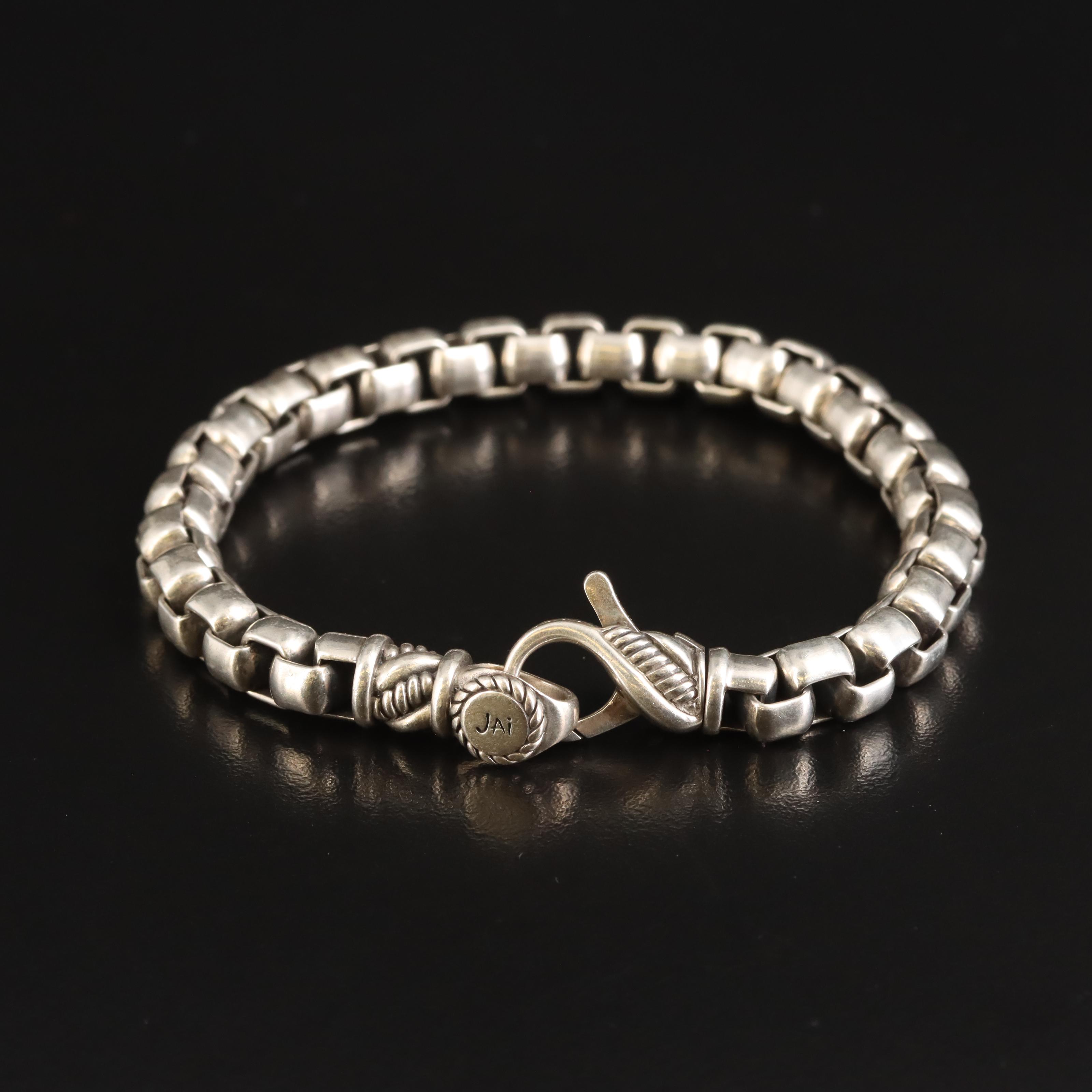 Jai by John Hardy Sterling Round Box Chain Bracelet