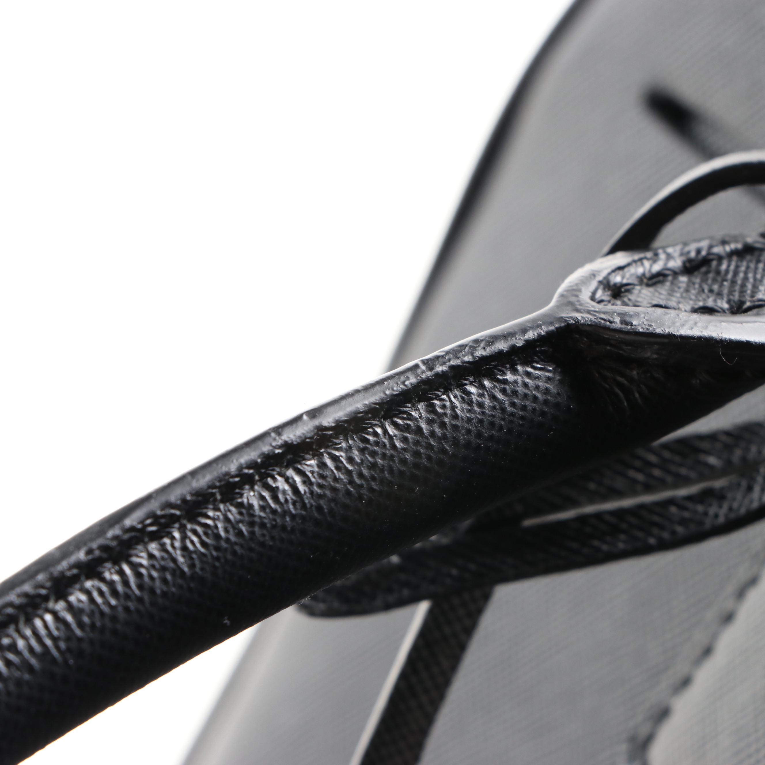 Prada Bauletto Bag BL0095 in Nero Saffiano Lux Leather