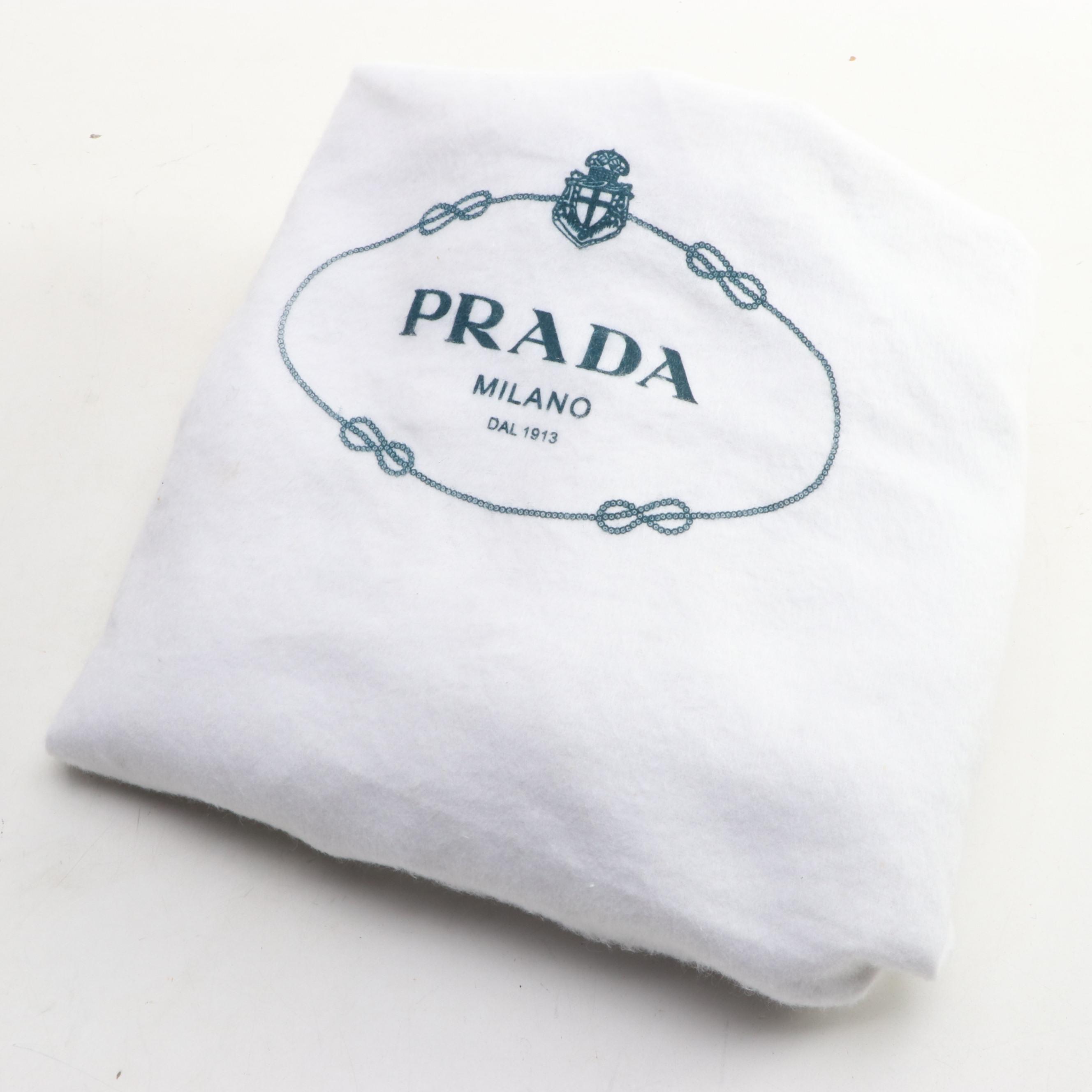 Prada Bauletto Bag BL0095 in Nero Saffiano Lux Leather