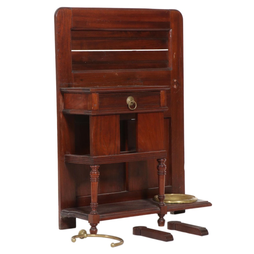 Victorian Mahogany Hall Stand, Late 19th Century