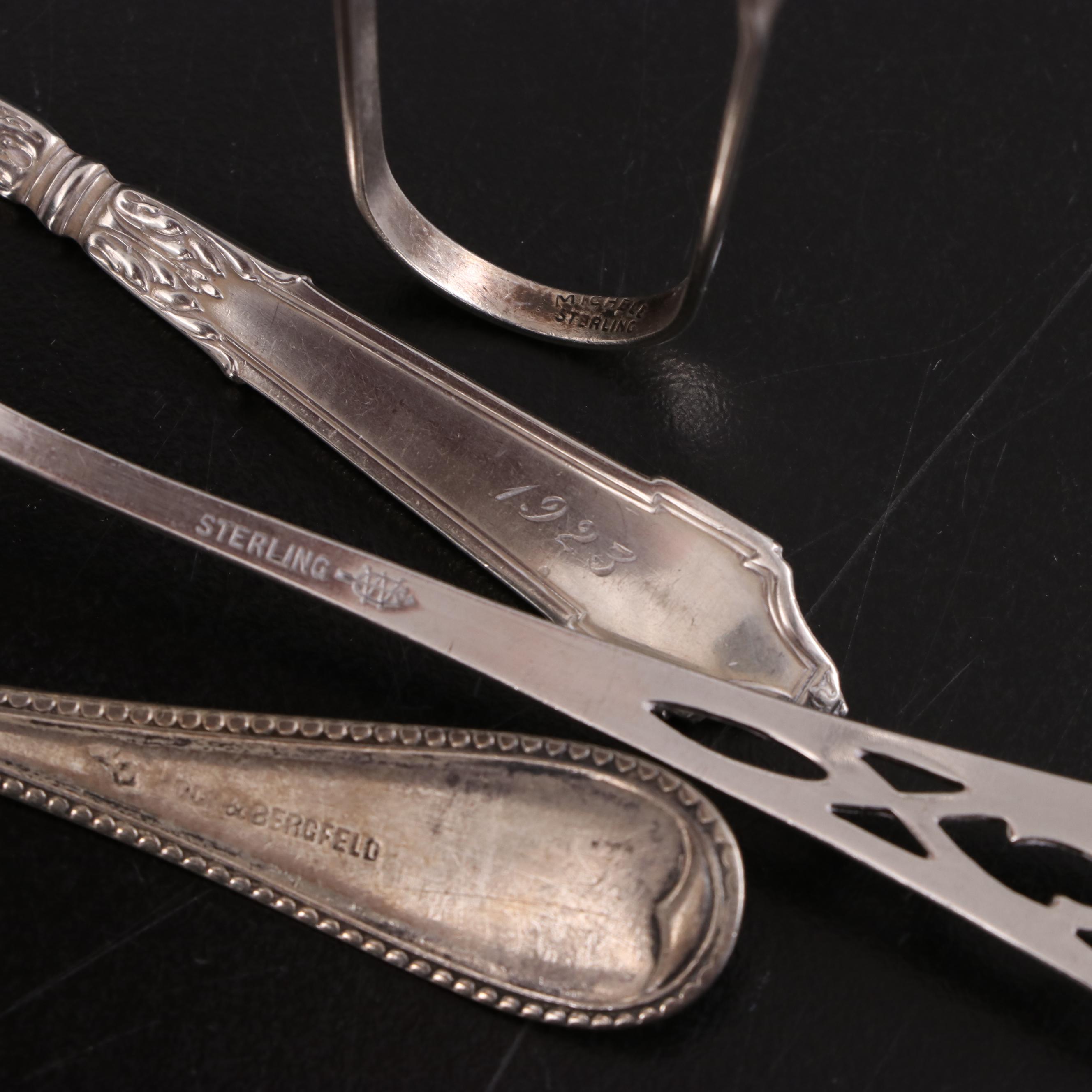 Tiffany & Co. Sterling Silver Serving Spoon with Sterling and Plate Flatware