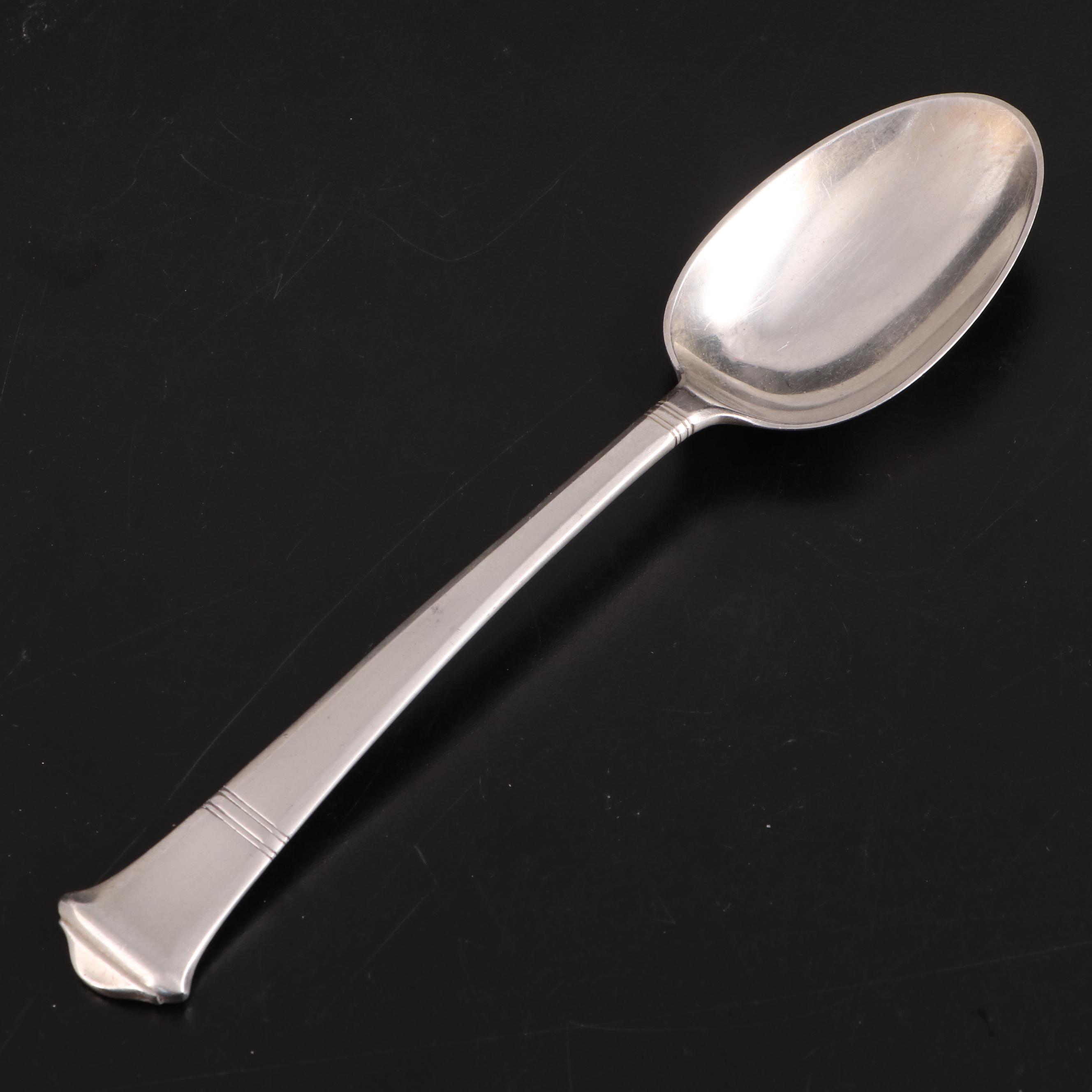 Tiffany & Co. Sterling Silver Serving Spoon with Sterling and Plate Flatware