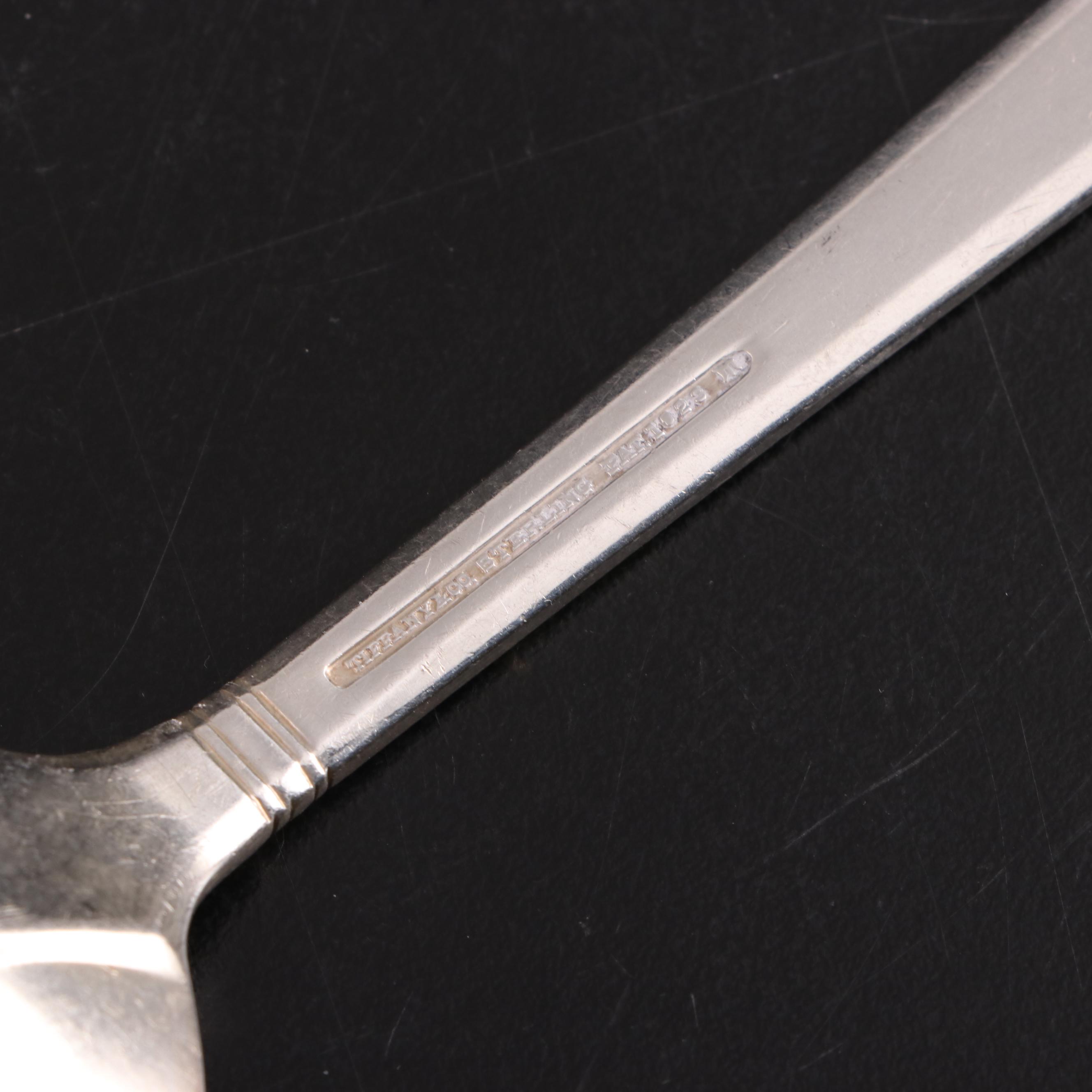 Tiffany & Co. Sterling Silver Serving Spoon with Sterling and Plate Flatware