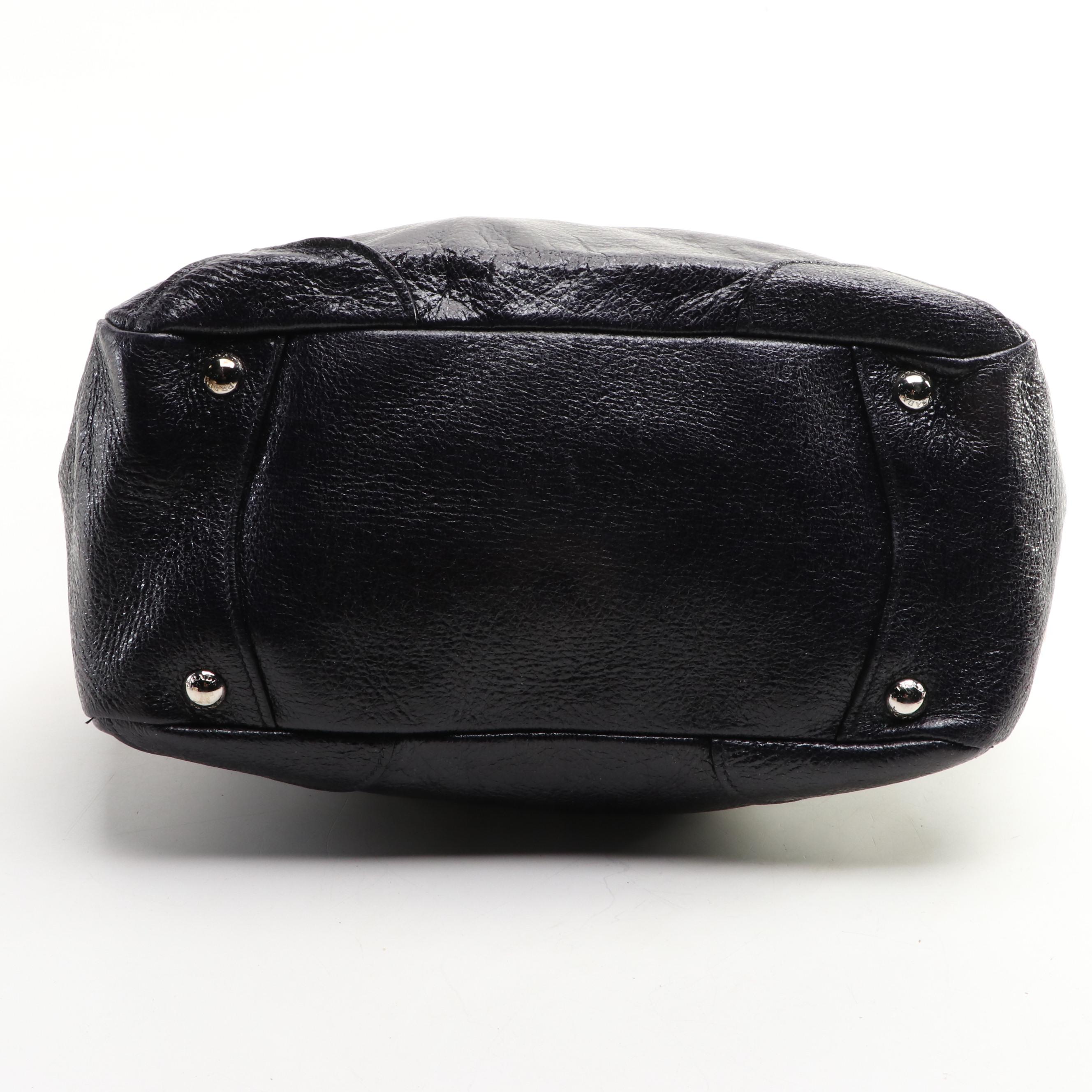 Prada Cervo Luxe Leather Bowling Satchel