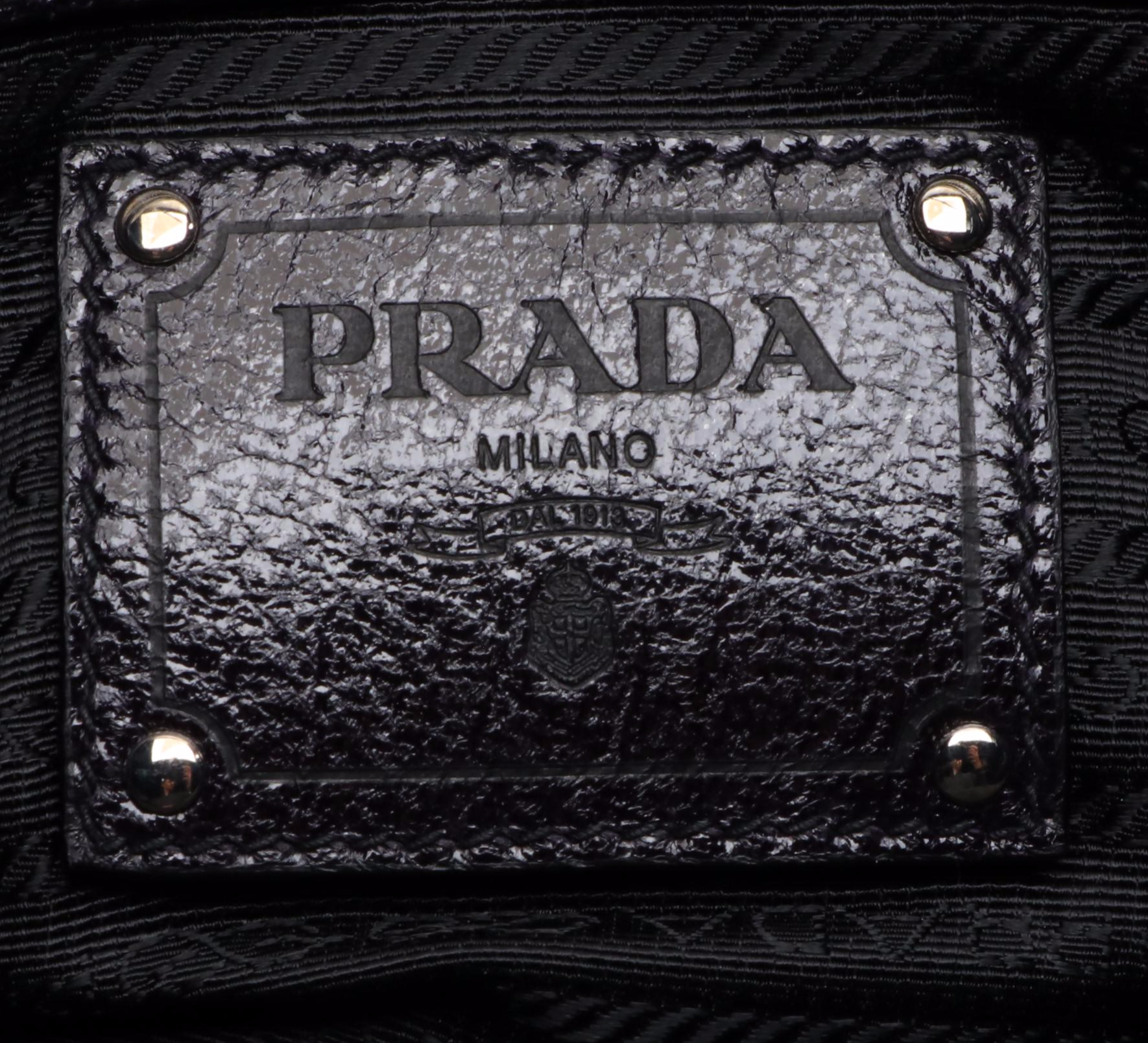 Prada Cervo Luxe Leather Bowling Satchel