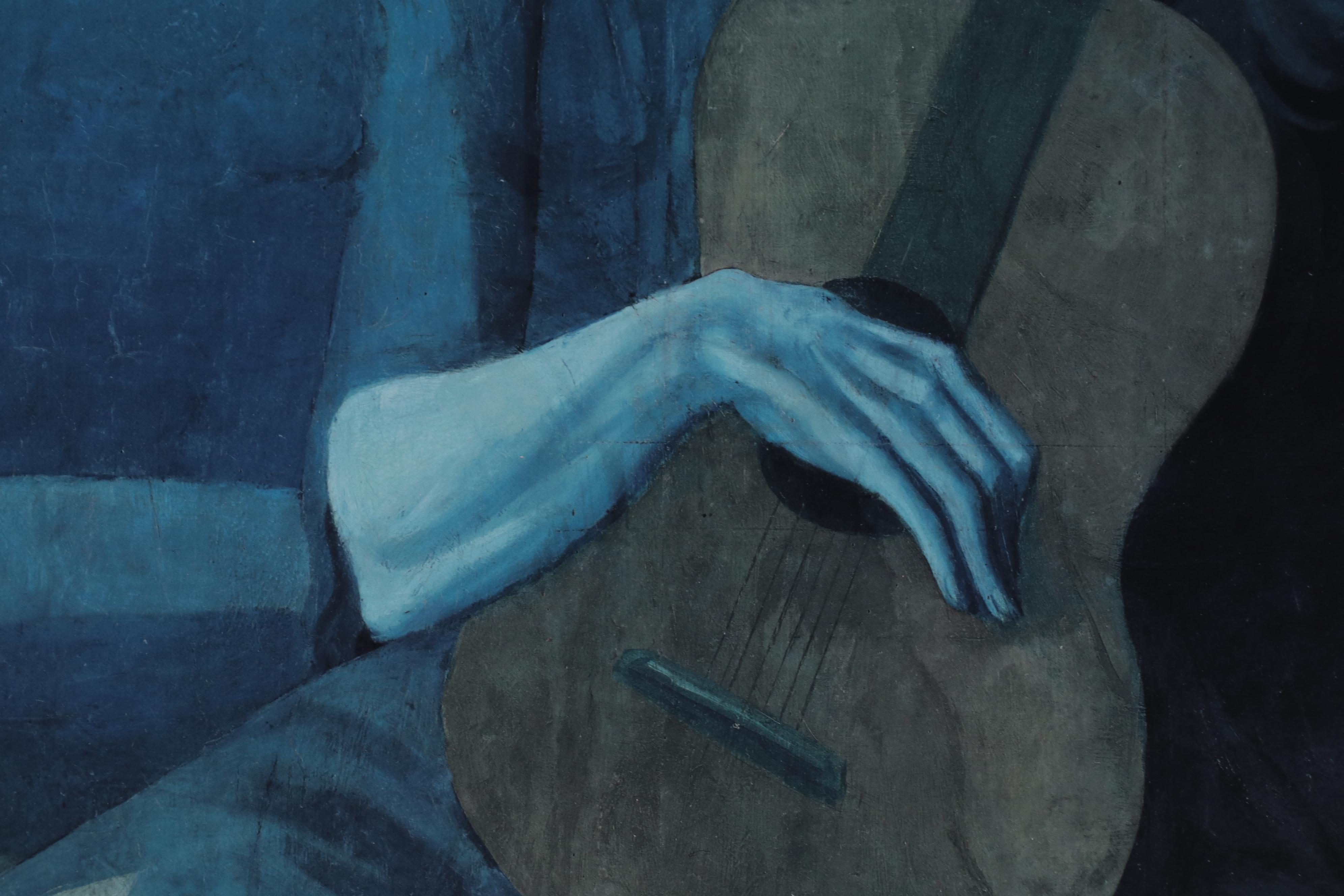 Offset Lithograph After Pablo Picasso "The Old Guitarist," 21st Century