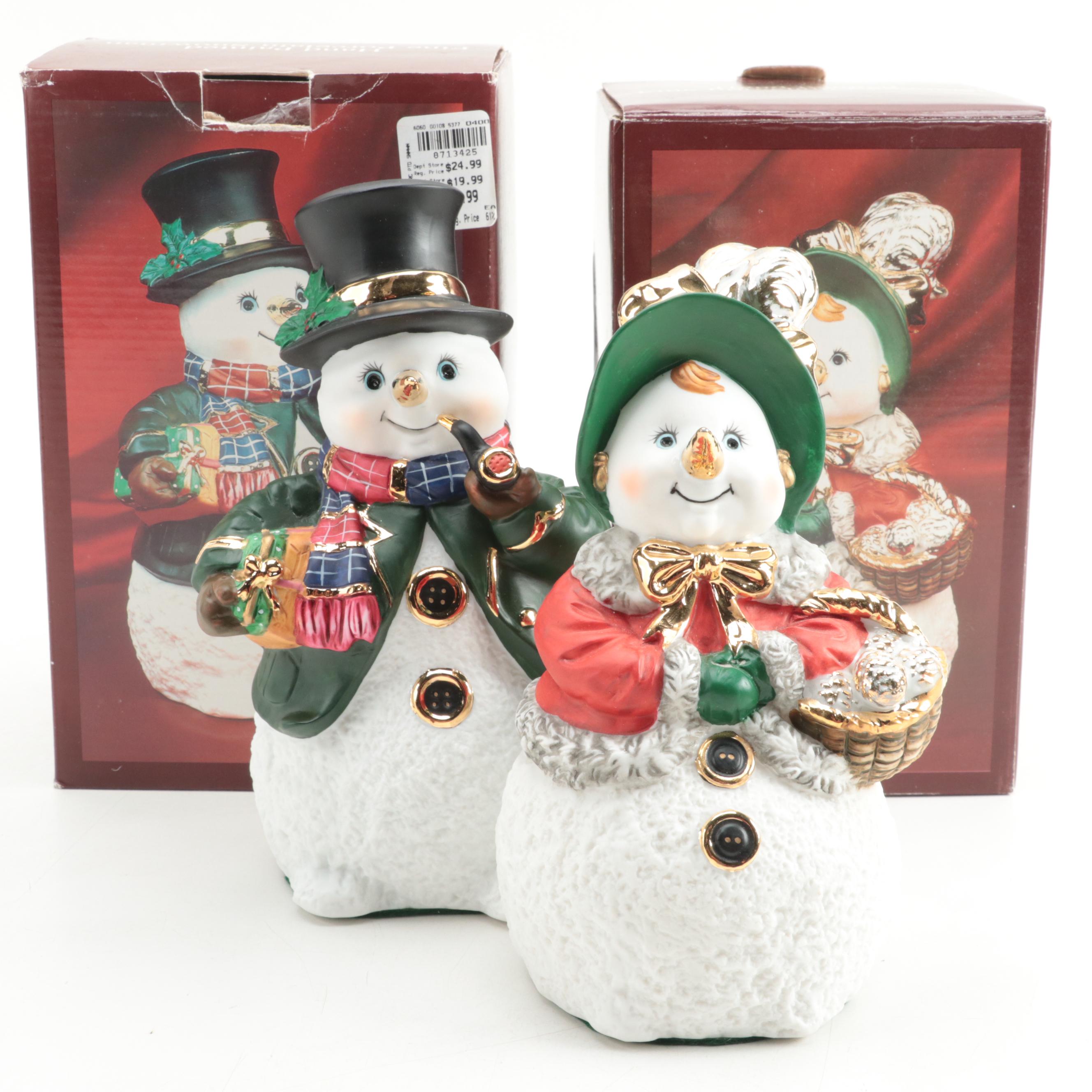 Hallmark St. Nicholas Water Globe Music Box and More Ceramic Christmas Figures