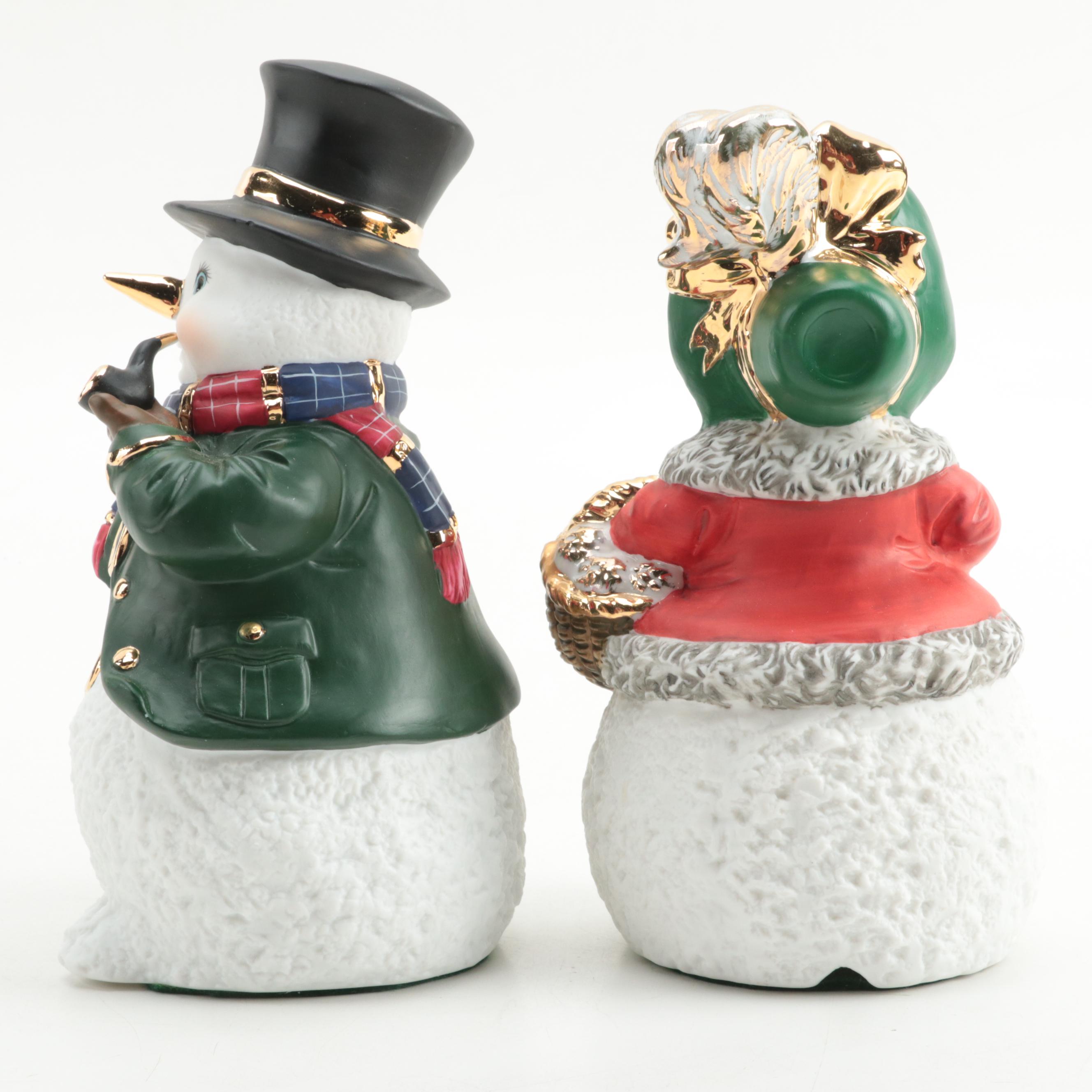Hallmark St. Nicholas Water Globe Music Box and More Ceramic Christmas Figures