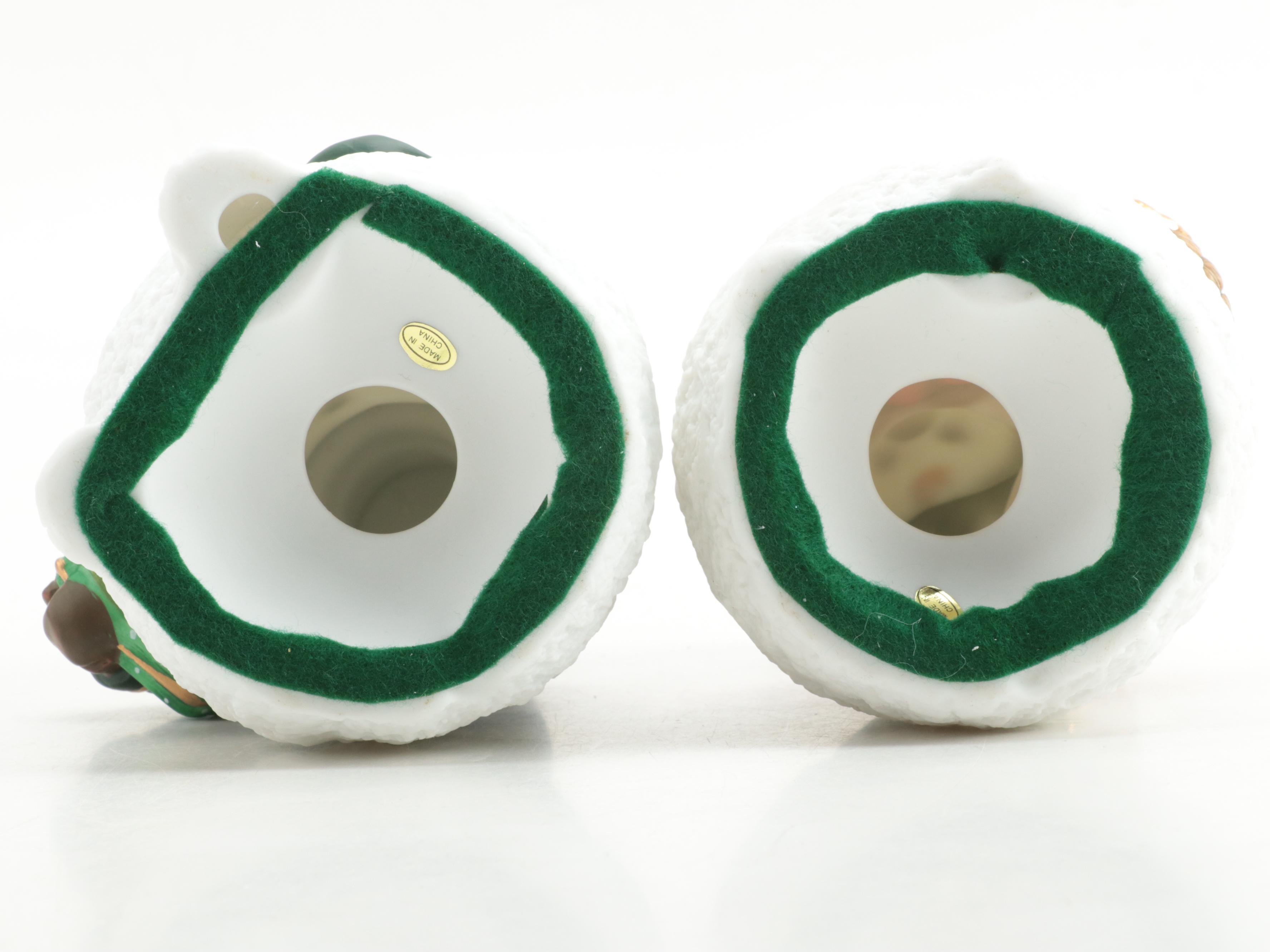 Hallmark St. Nicholas Water Globe Music Box and More Ceramic Christmas Figures