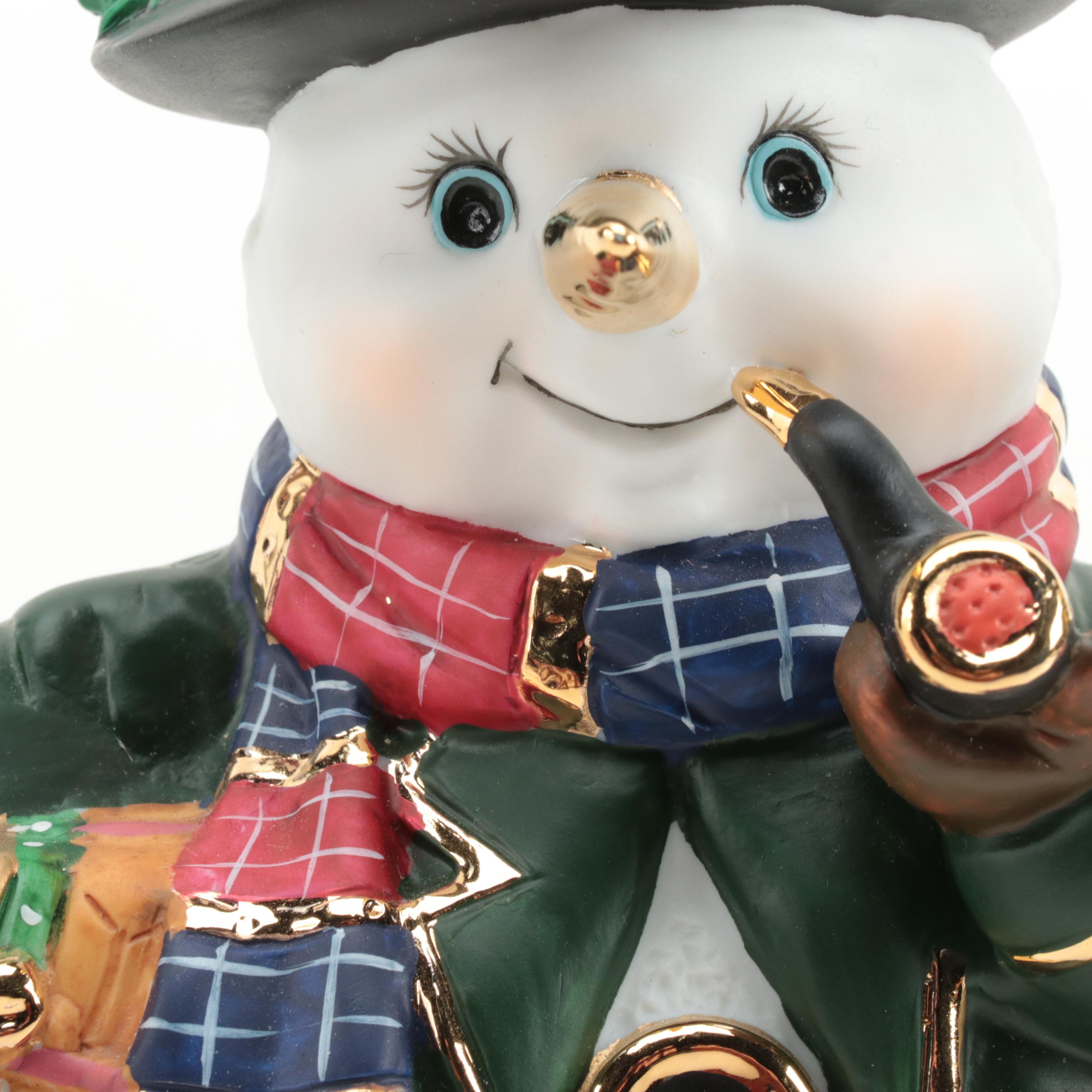 Hallmark St. Nicholas Water Globe Music Box and More Ceramic Christmas Figures