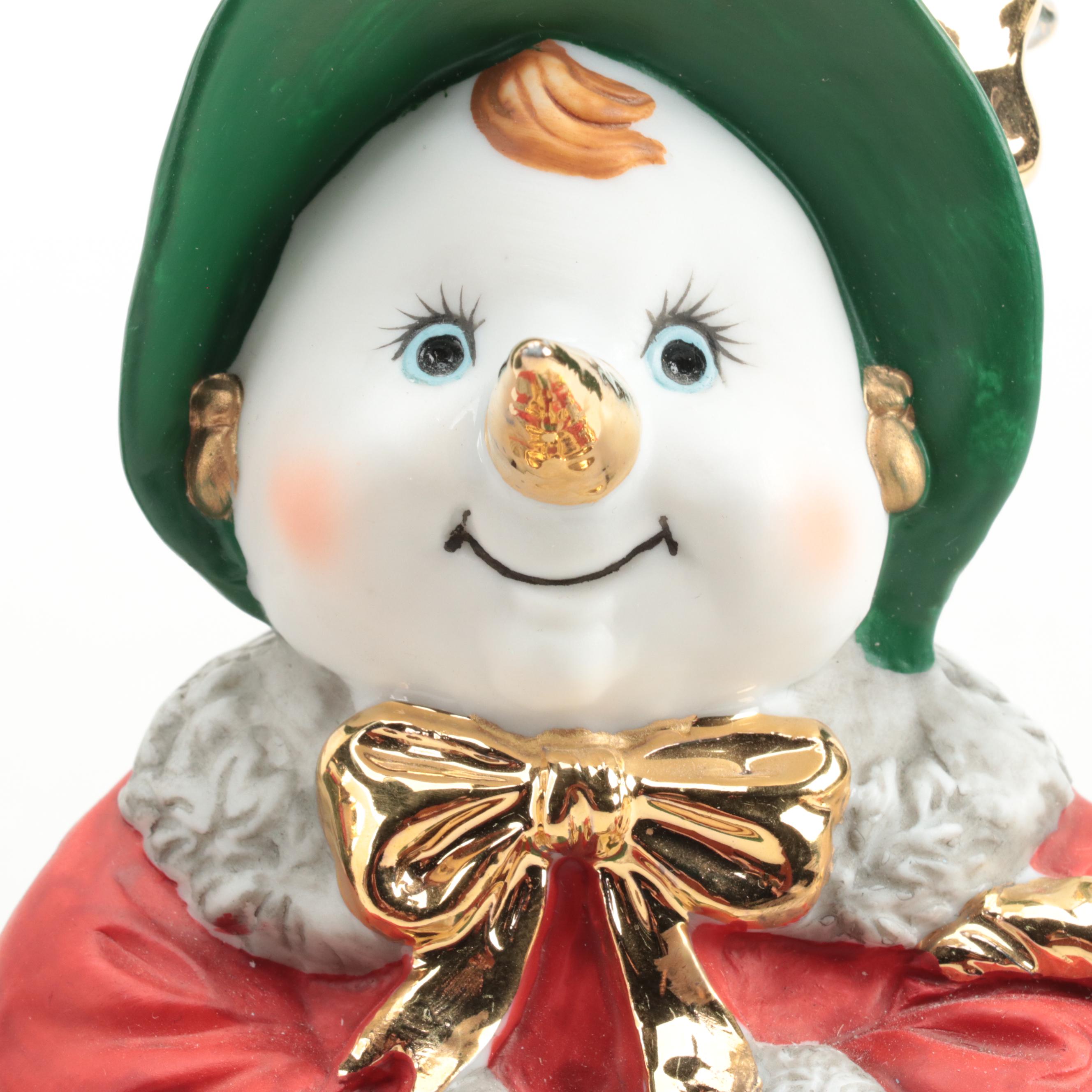 Hallmark St. Nicholas Water Globe Music Box and More Ceramic Christmas Figures