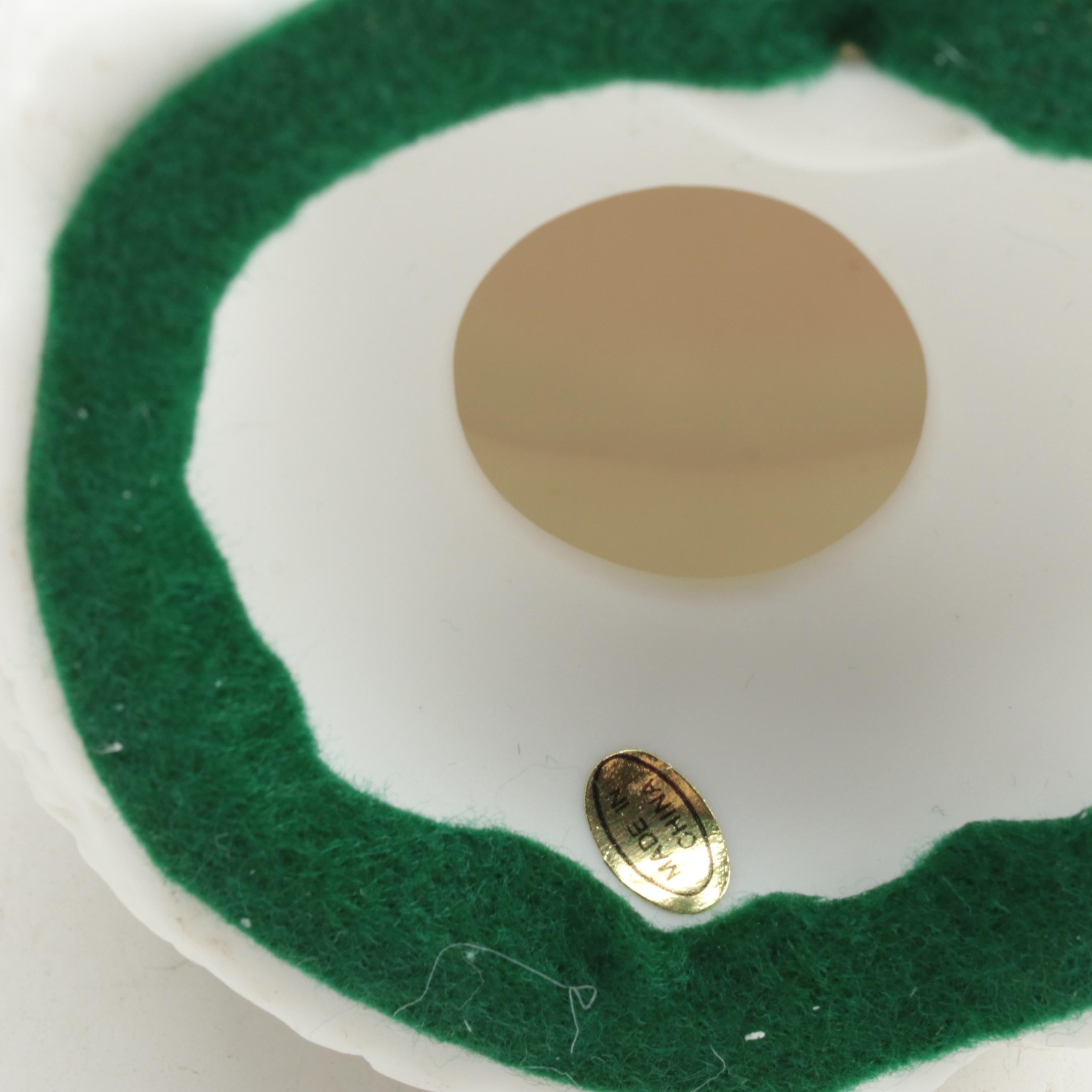 Hallmark St. Nicholas Water Globe Music Box and More Ceramic Christmas Figures