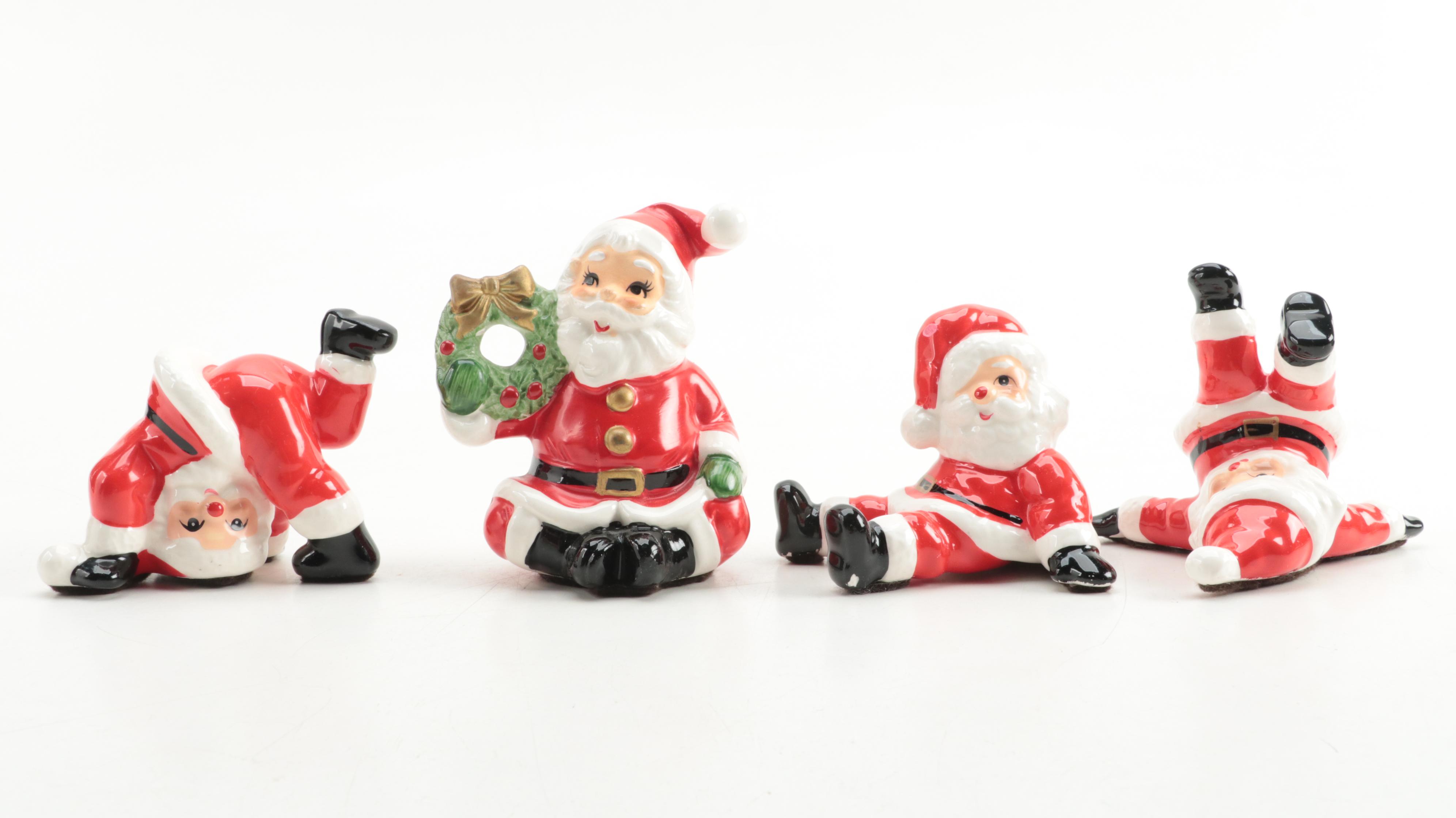 Hallmark St. Nicholas Water Globe Music Box and More Ceramic Christmas Figures
