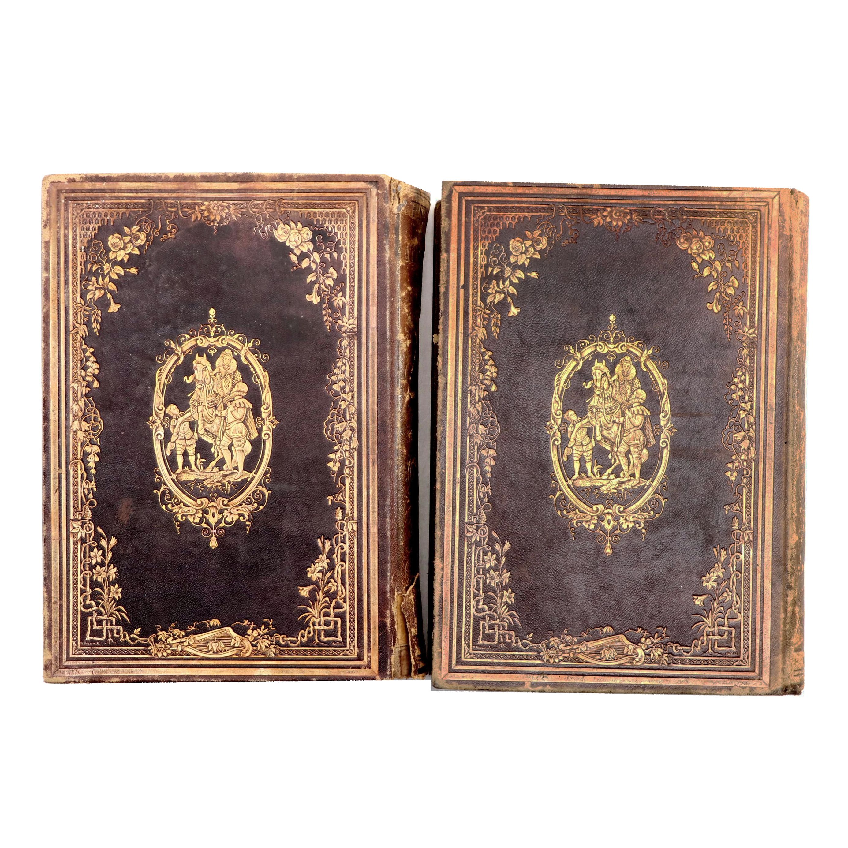 Illustrated "A History of All Nations" Two-Volume Set by S. G. Goodrich, 1857