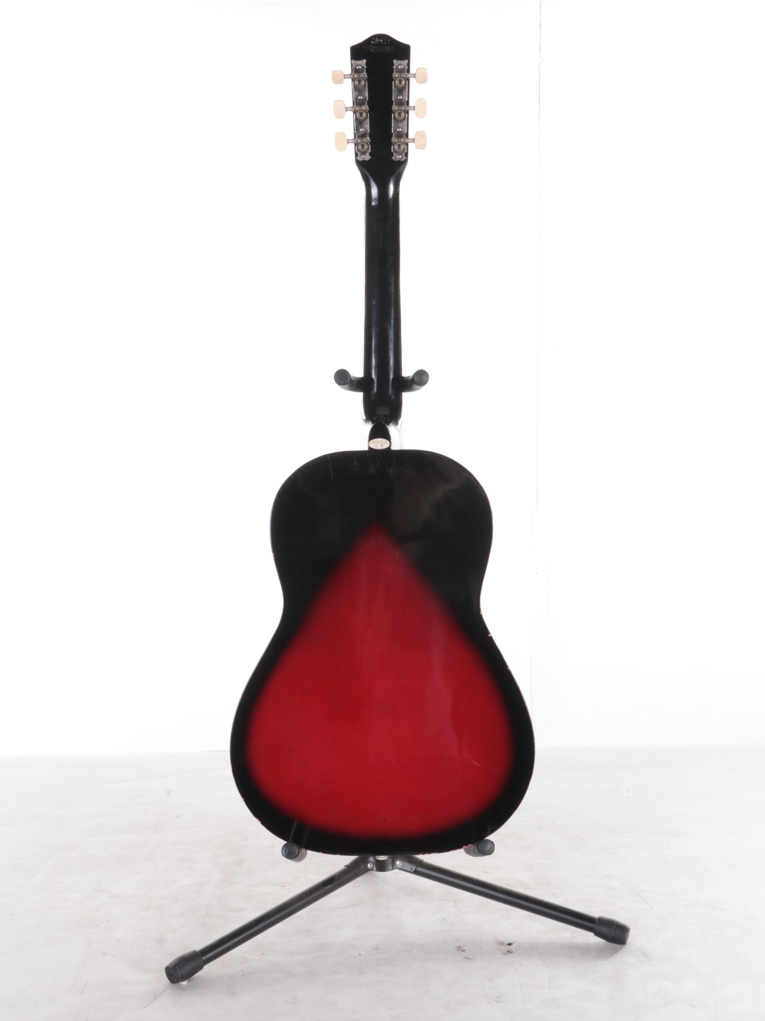 Harmony SS-15 Six-String Dreadnought Acoustic Guitar with Hard Shell Case