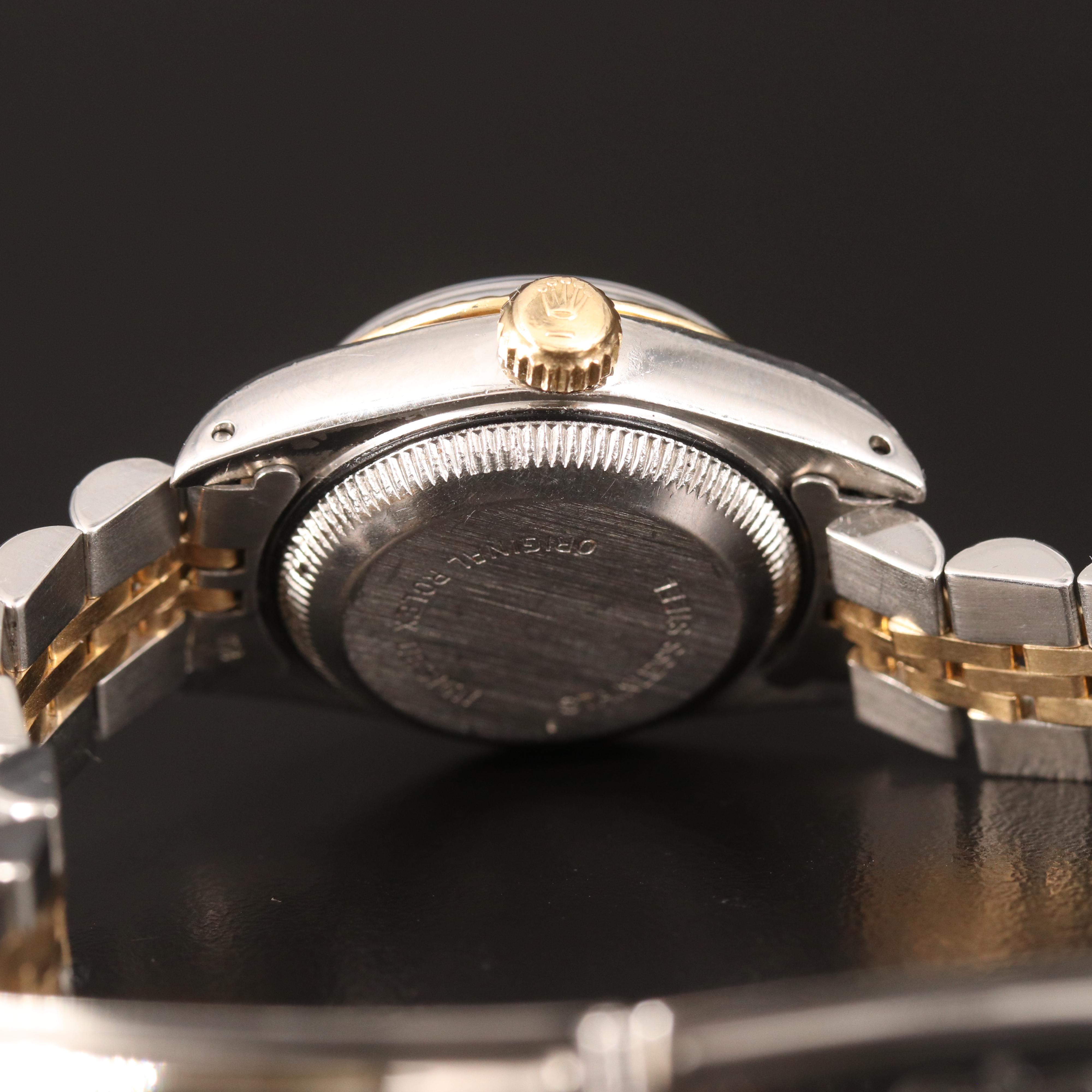 1985 Rolex Datejust Red Diamond Dial Watch