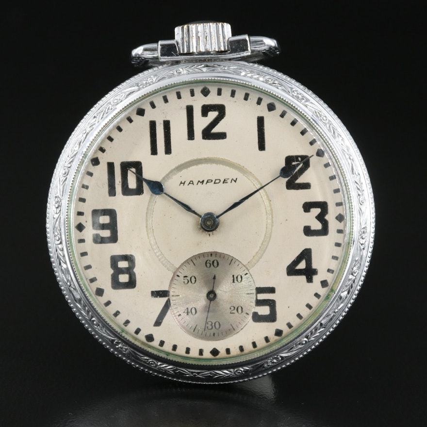 1917 Hampden Size 16 Pocket Watch