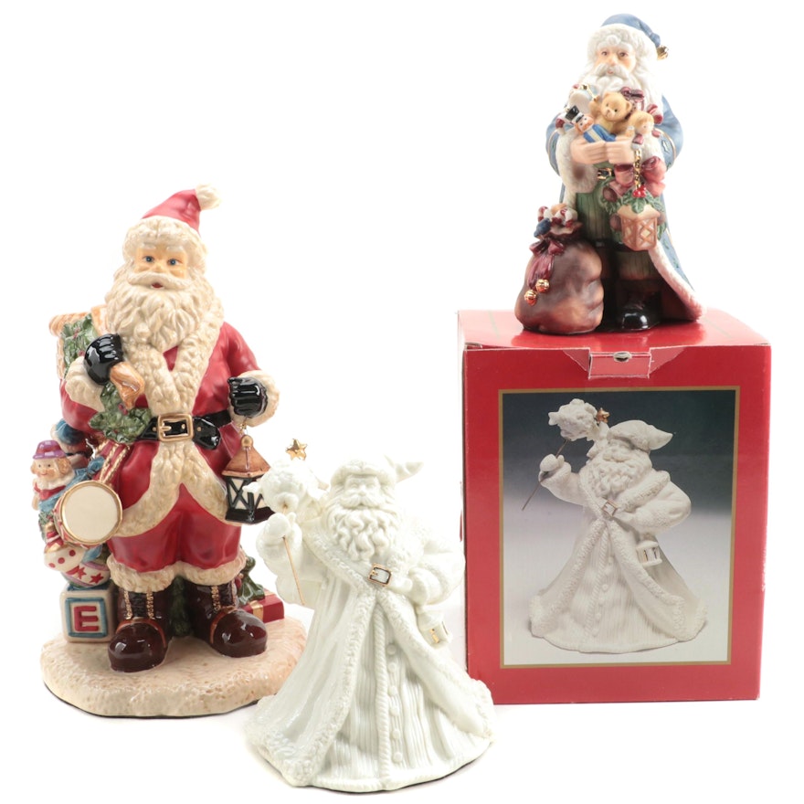Herald "Music Magical Santa" and Other Santa Figurine