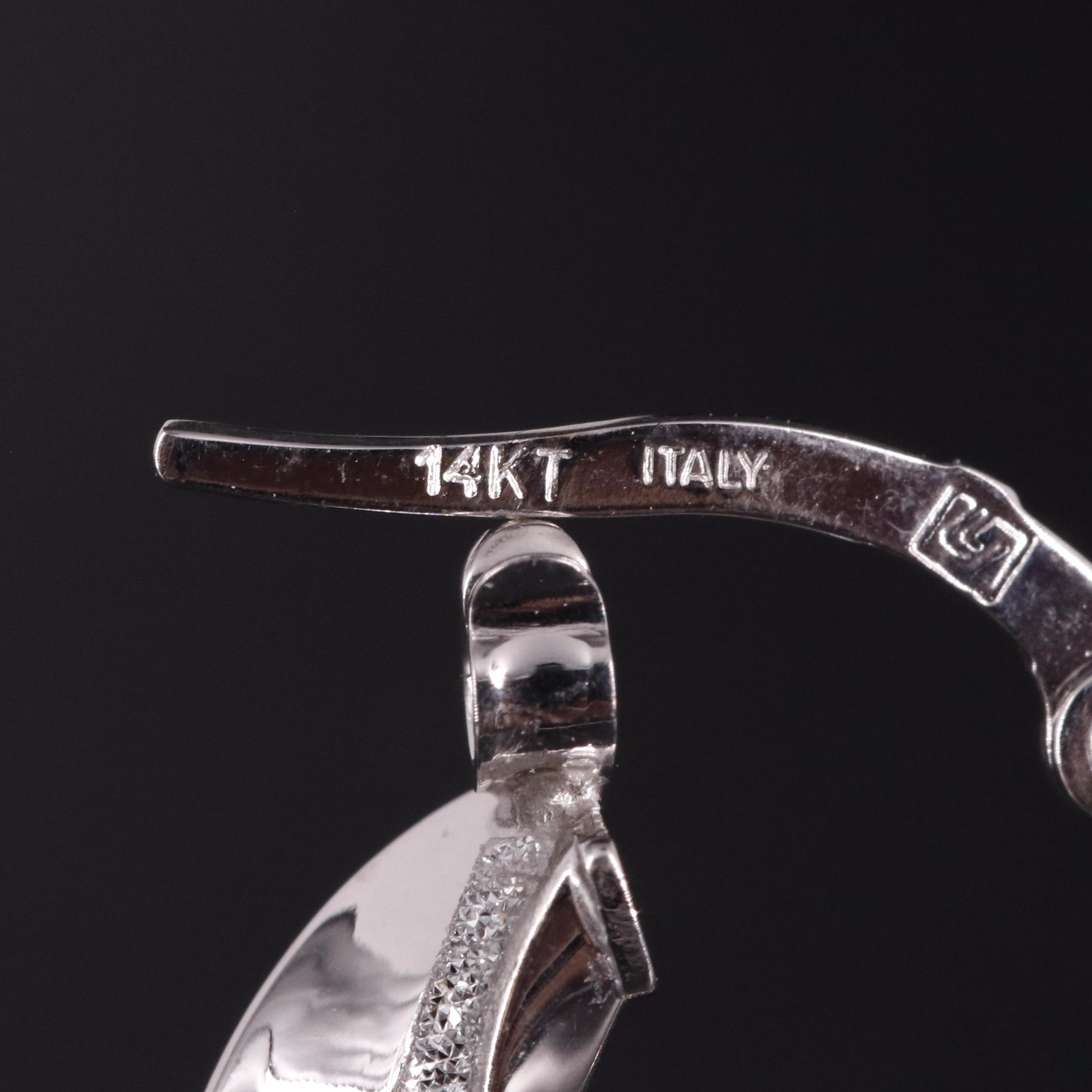 14K Twisted Hoop Latch Back Earrings