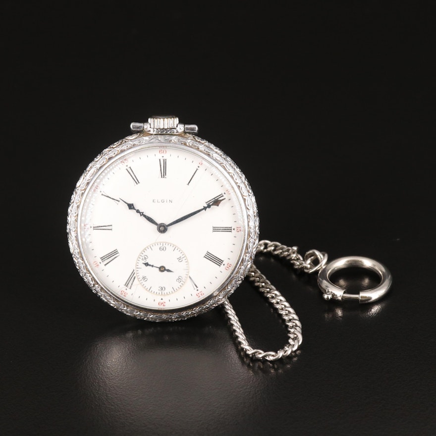 1925 Elgin Pocket Watch and Chain
