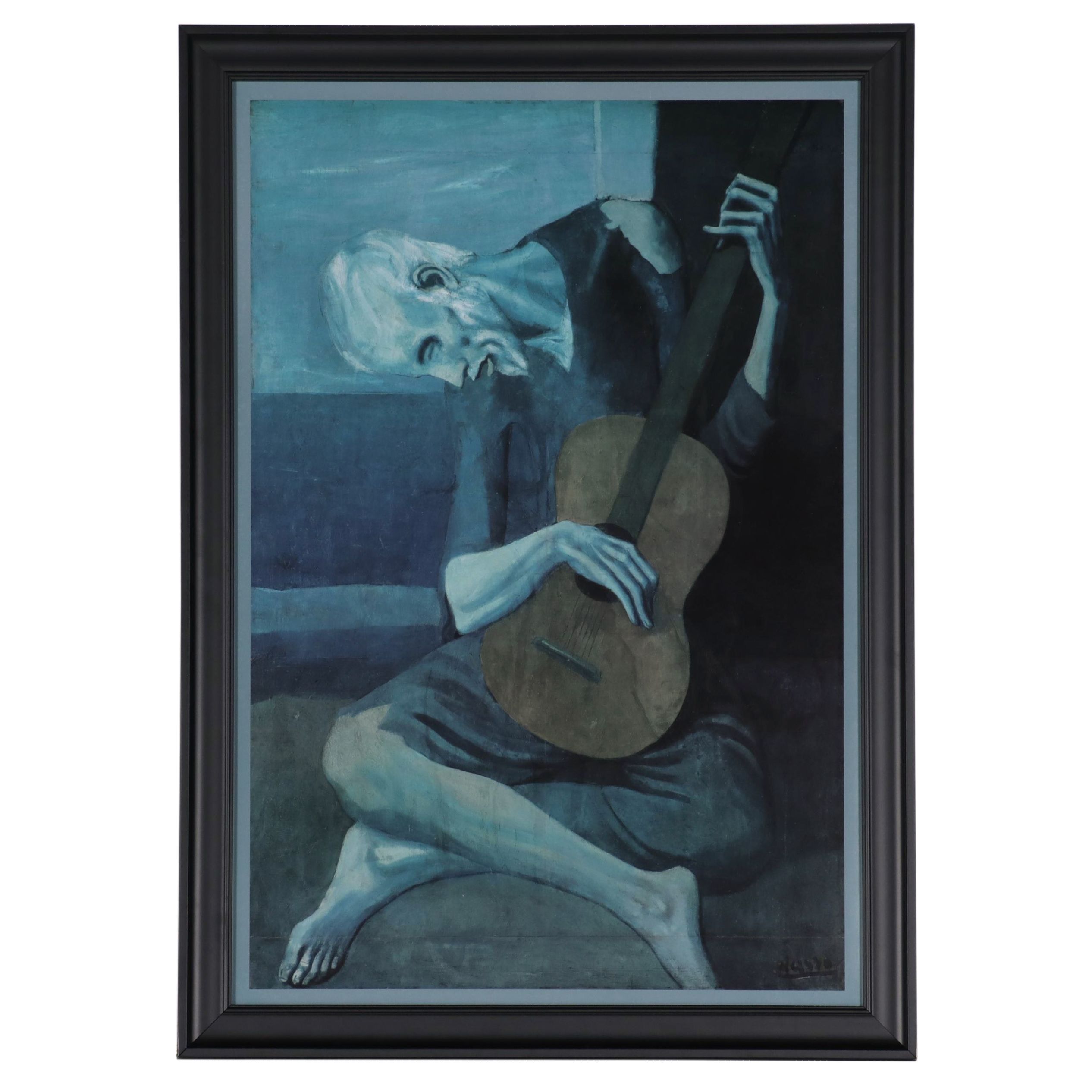 Offset Lithograph After Pablo Picasso "The Old Guitarist," 21st Century
