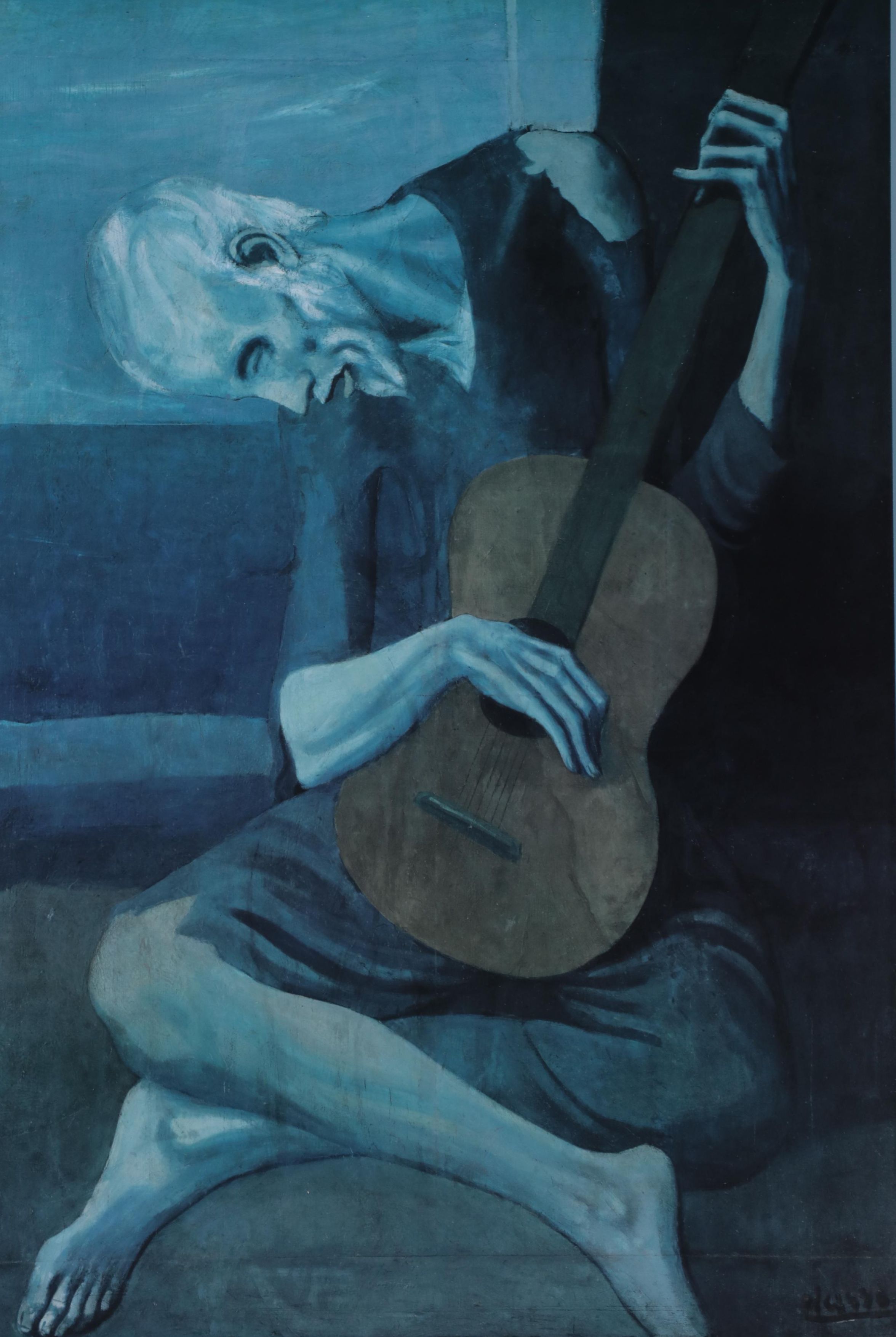 Offset Lithograph After Pablo Picasso "The Old Guitarist," 21st Century