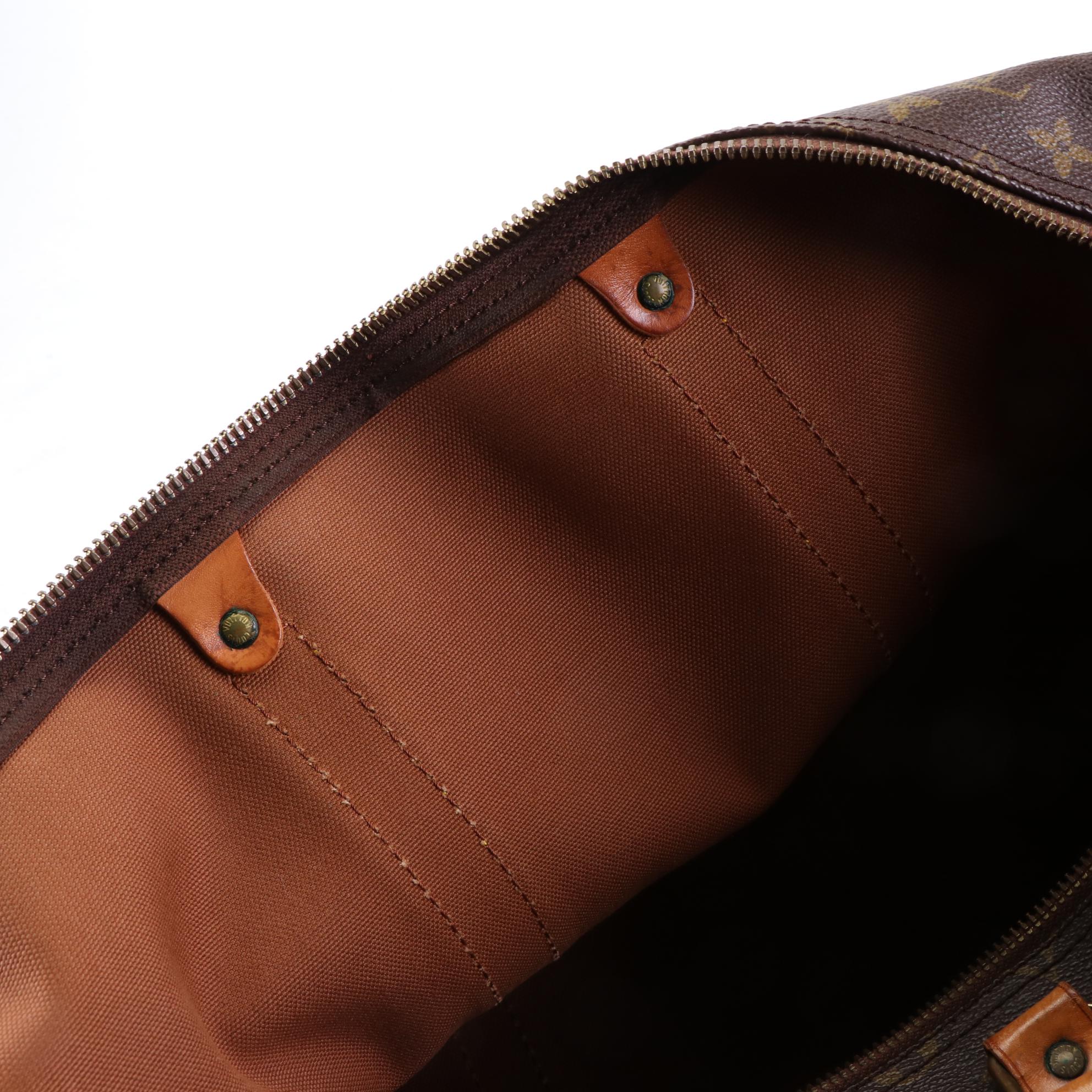 Louis Vuitton Keepall 55 in Monogram Canvas and Vachetta Leather