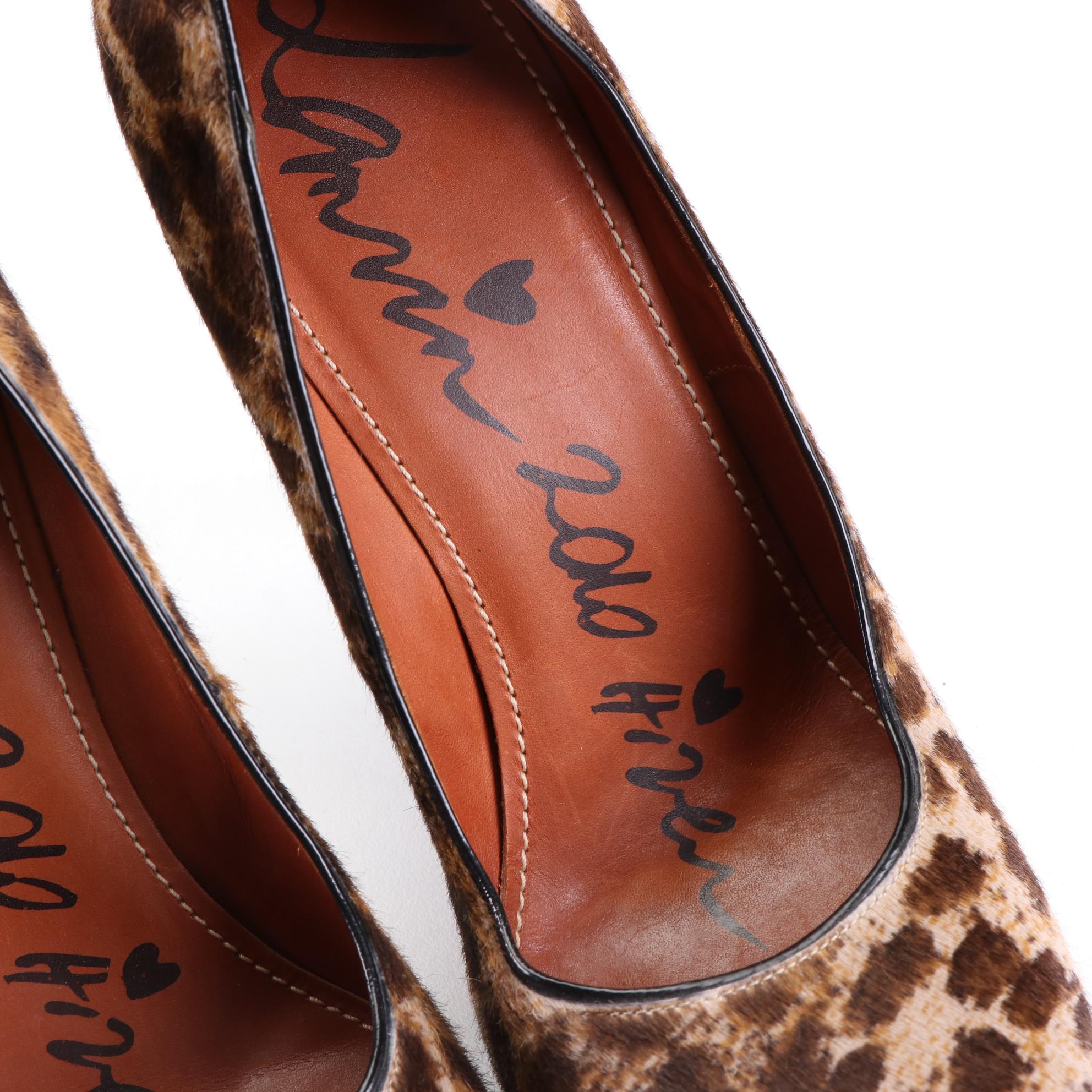 Lanvin Pumps in Animal Print Calf Hair