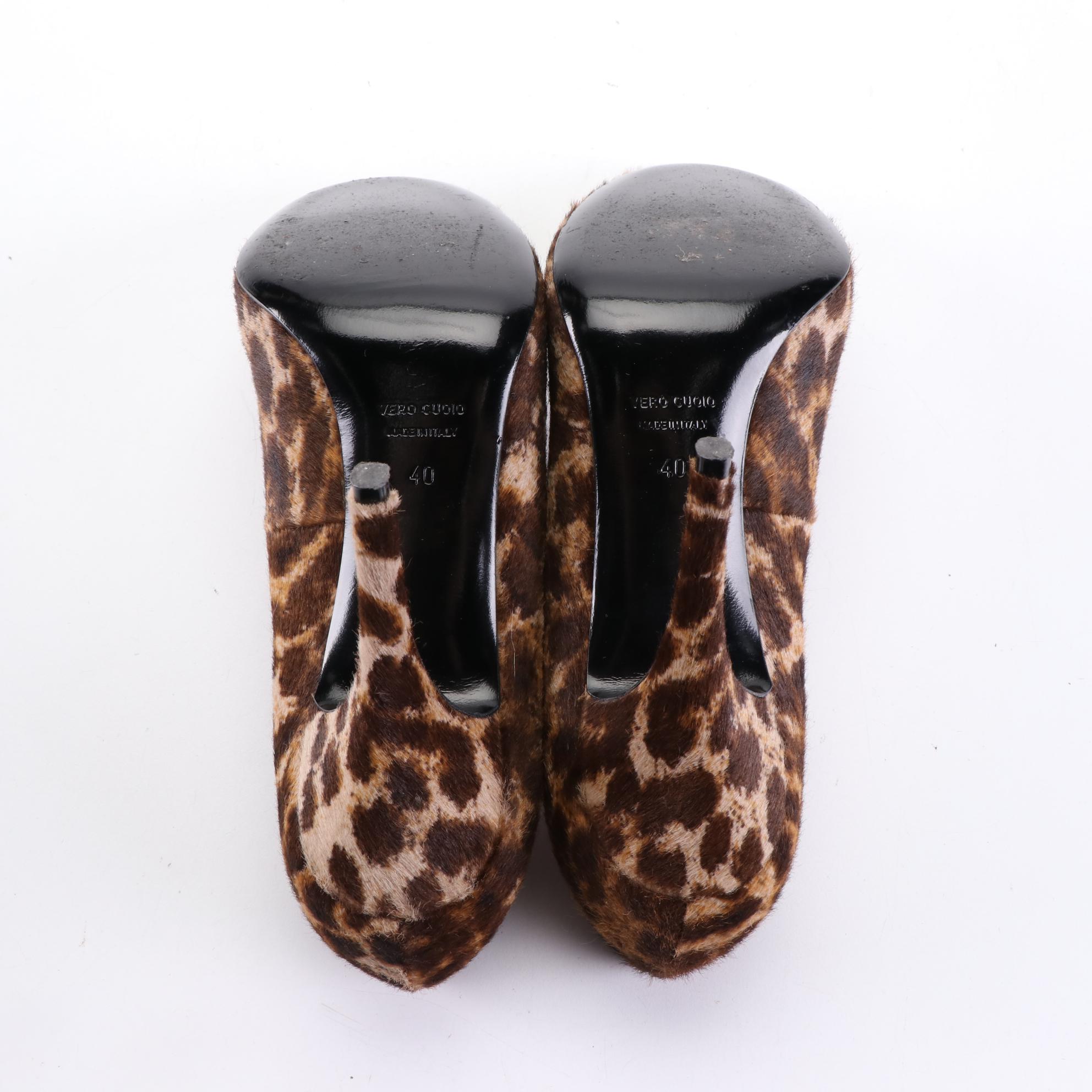 Lanvin Pumps in Animal Print Calf Hair