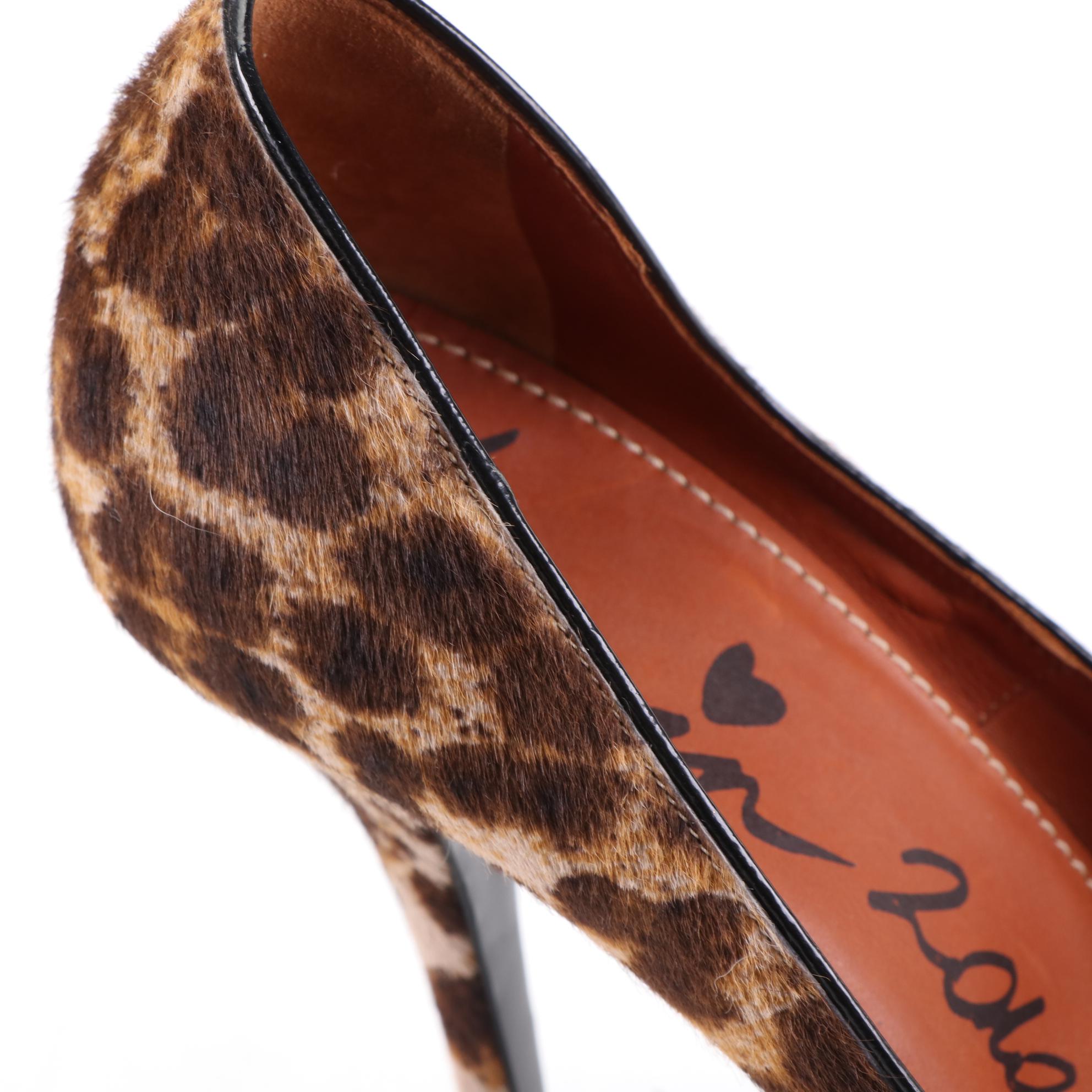 Lanvin Pumps in Animal Print Calf Hair