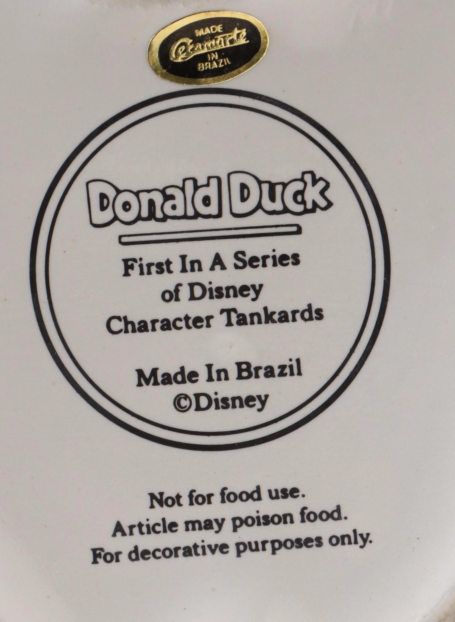 Mickey Mouse and Donald Duck Memorabilia Including Banks, Stein and Toy Blocks