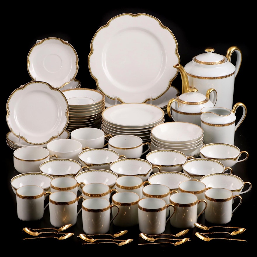 Haviland "Anjou" Porcelain Dinnerware with Other French Demitasse Set and More