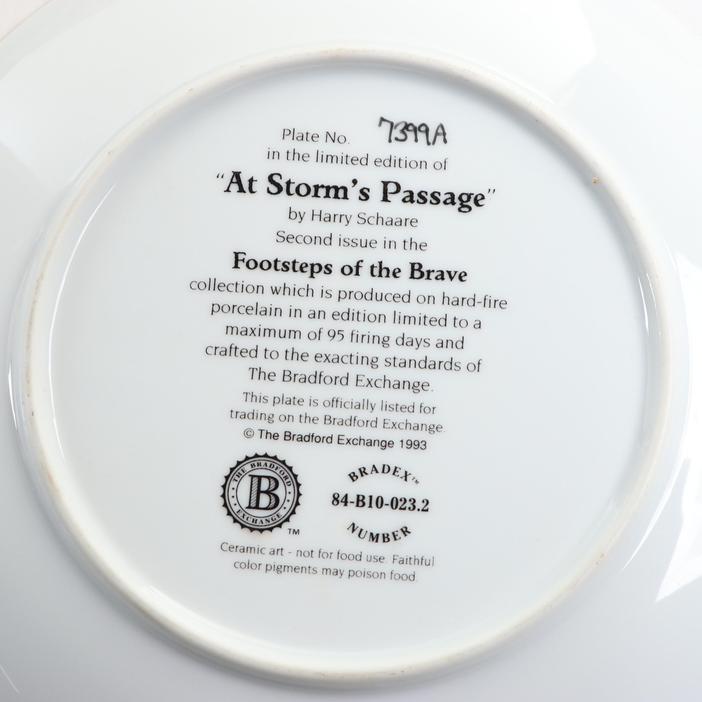 Bradford Exchange "Footsteps of the Brave" and More Porcelain Collector Plates