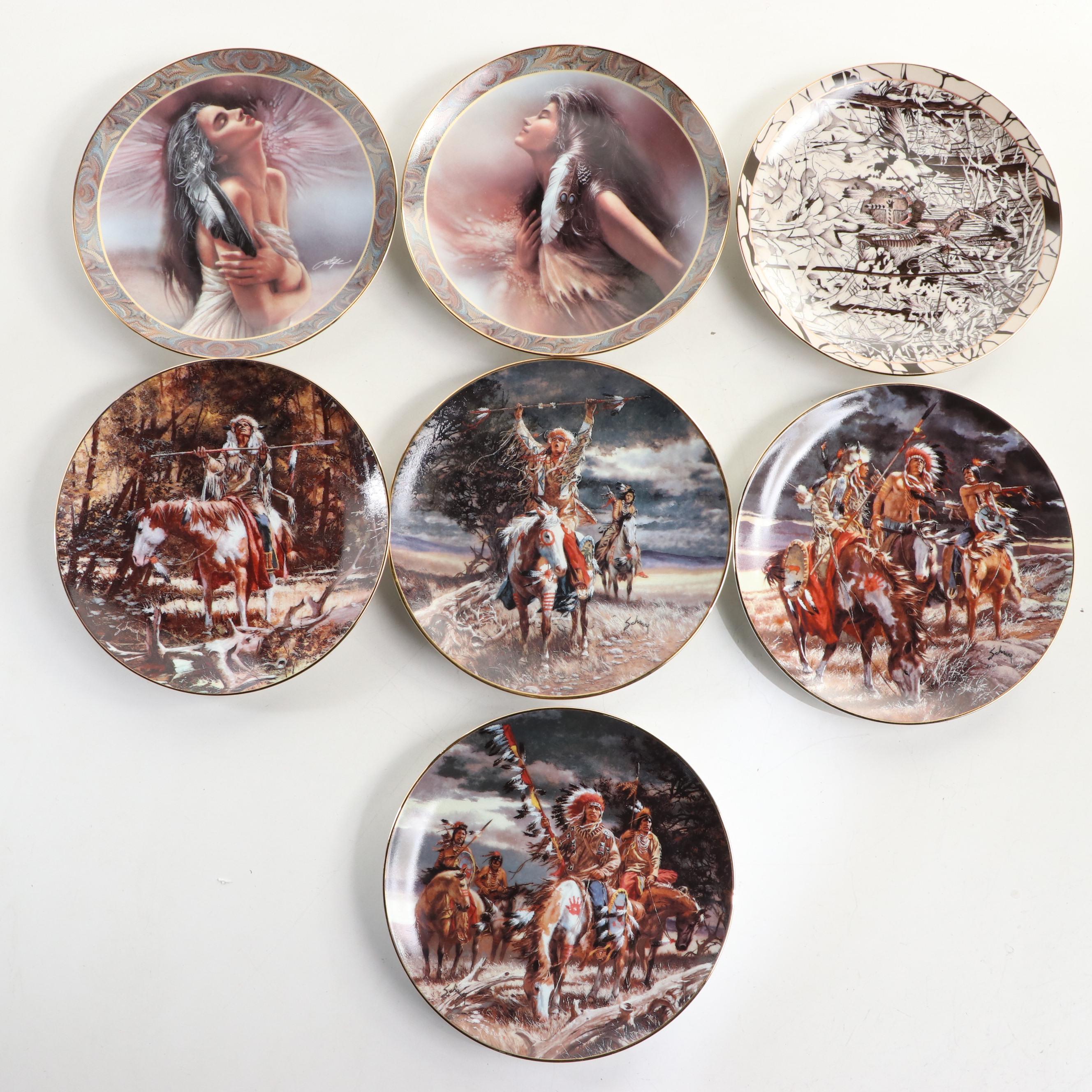 Bradford Exchange "Footsteps of the Brave" and More Porcelain Collector Plates