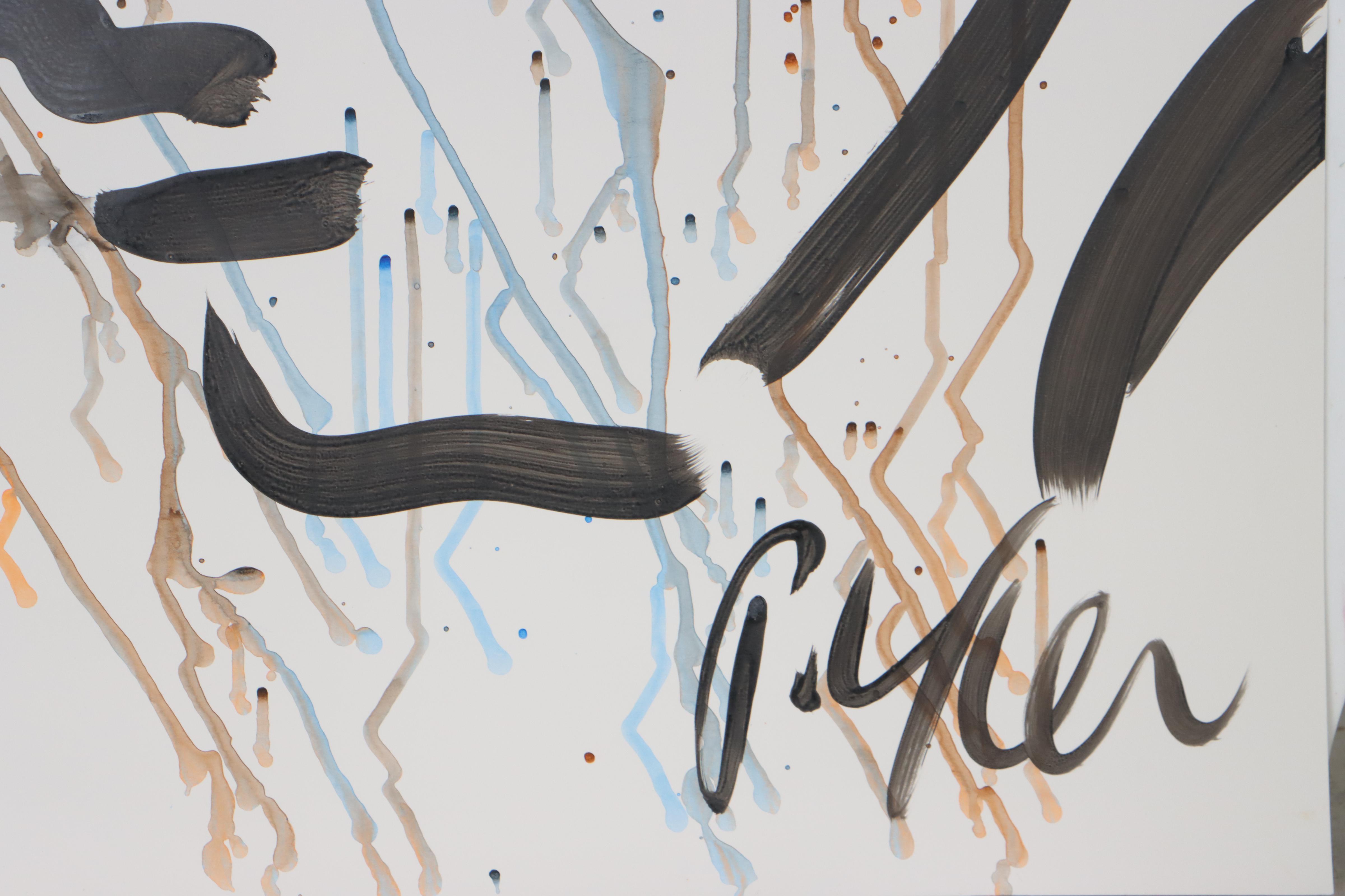 Peter Keil Abstract Portrait Acrylic Painting