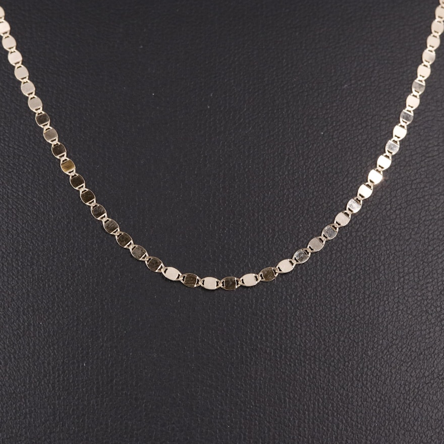 10K Circle Chain Necklace