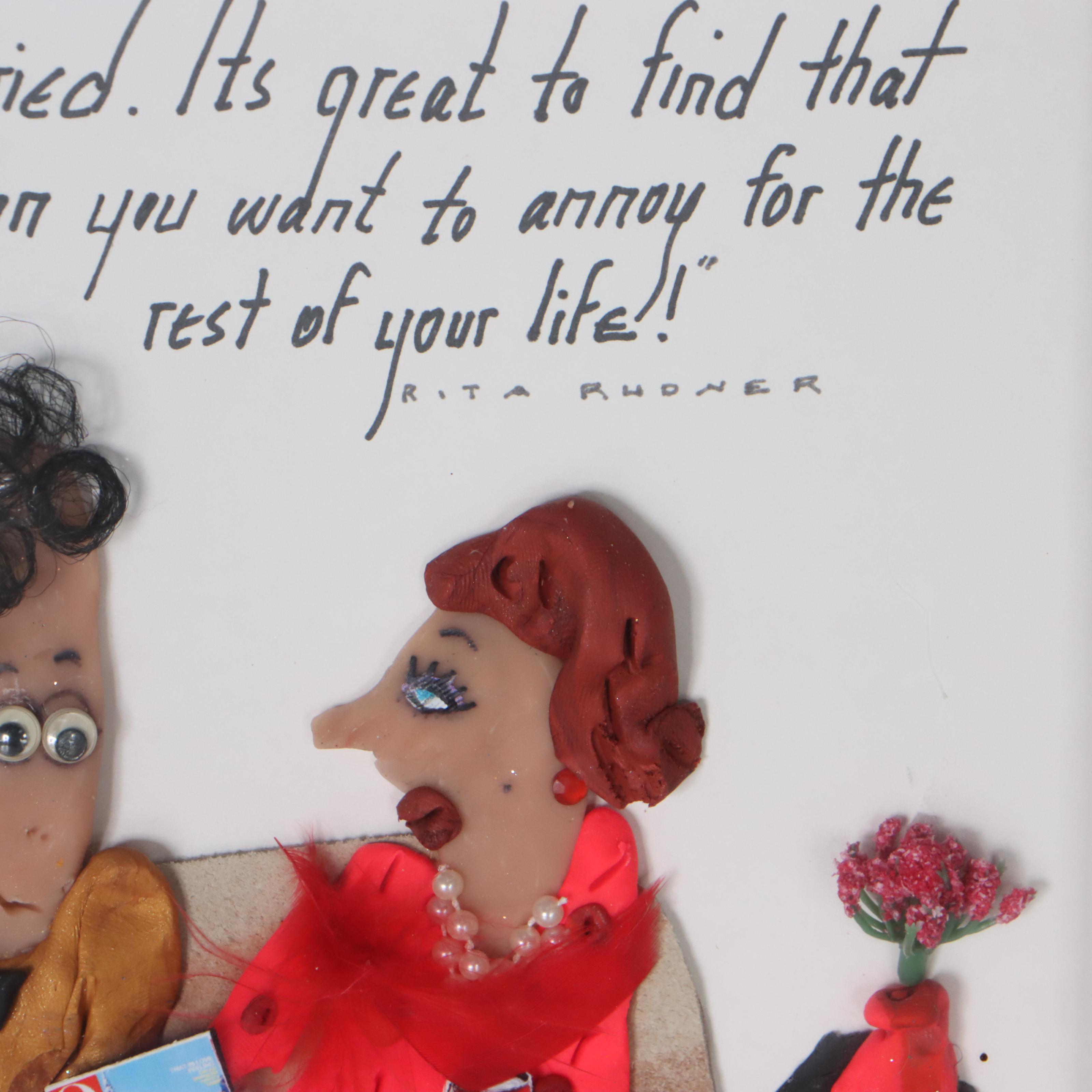 Michelle Monet Mixed Media Polymer Clay Composition, 2005