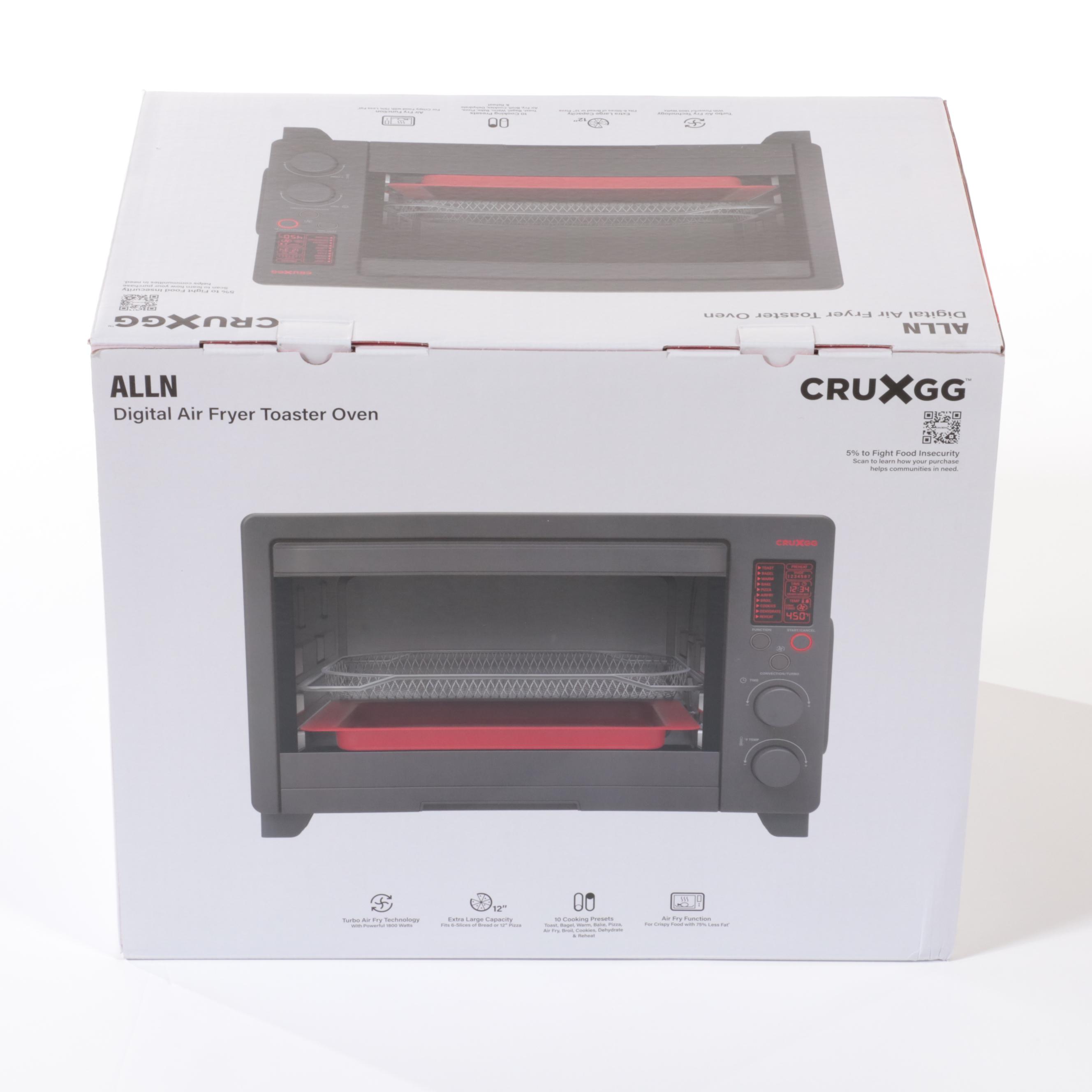 CRUXGG Digital Air Fryer Toaster Oven