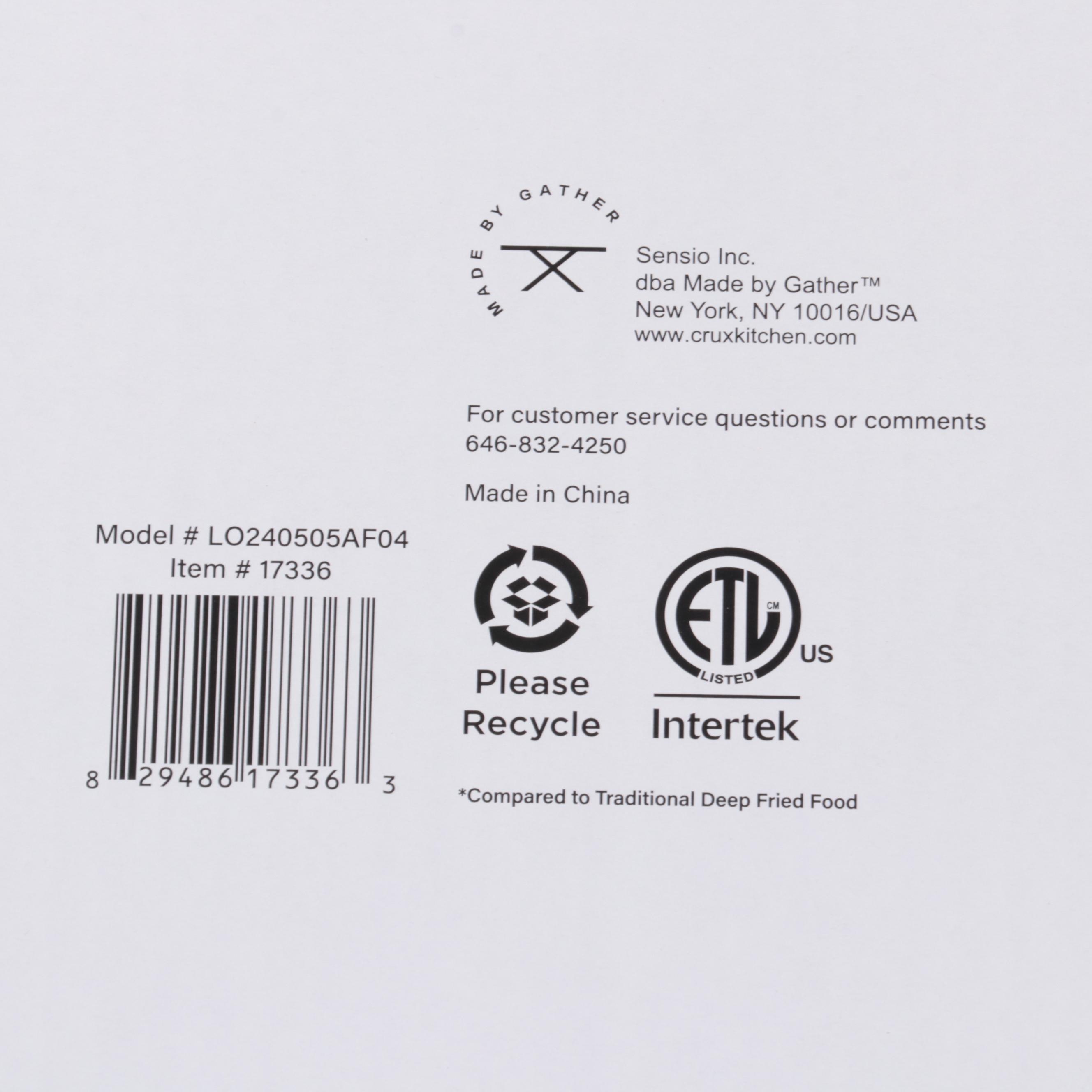 CRUXGG Digital Air Fryer Toaster Oven