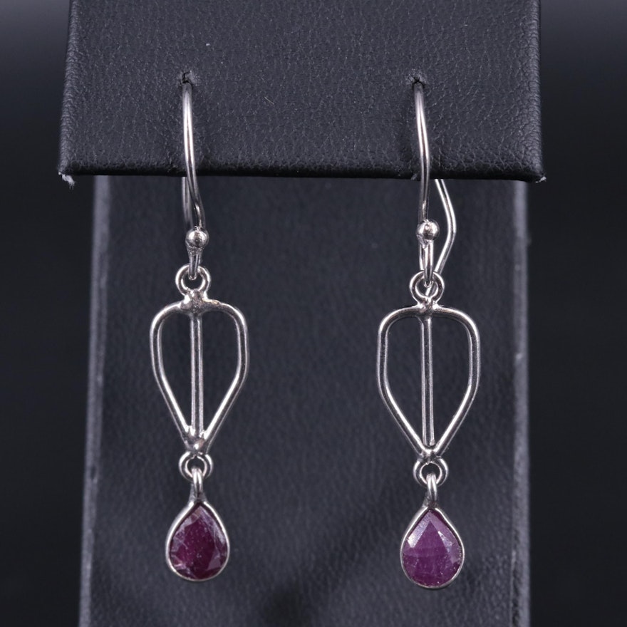 Ruby Dangle Earrings