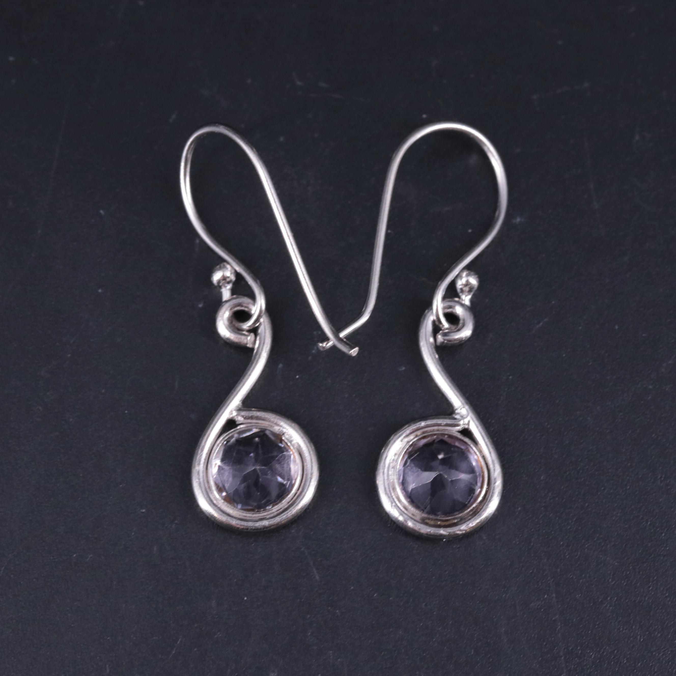 Amethyst Dangle Earrings