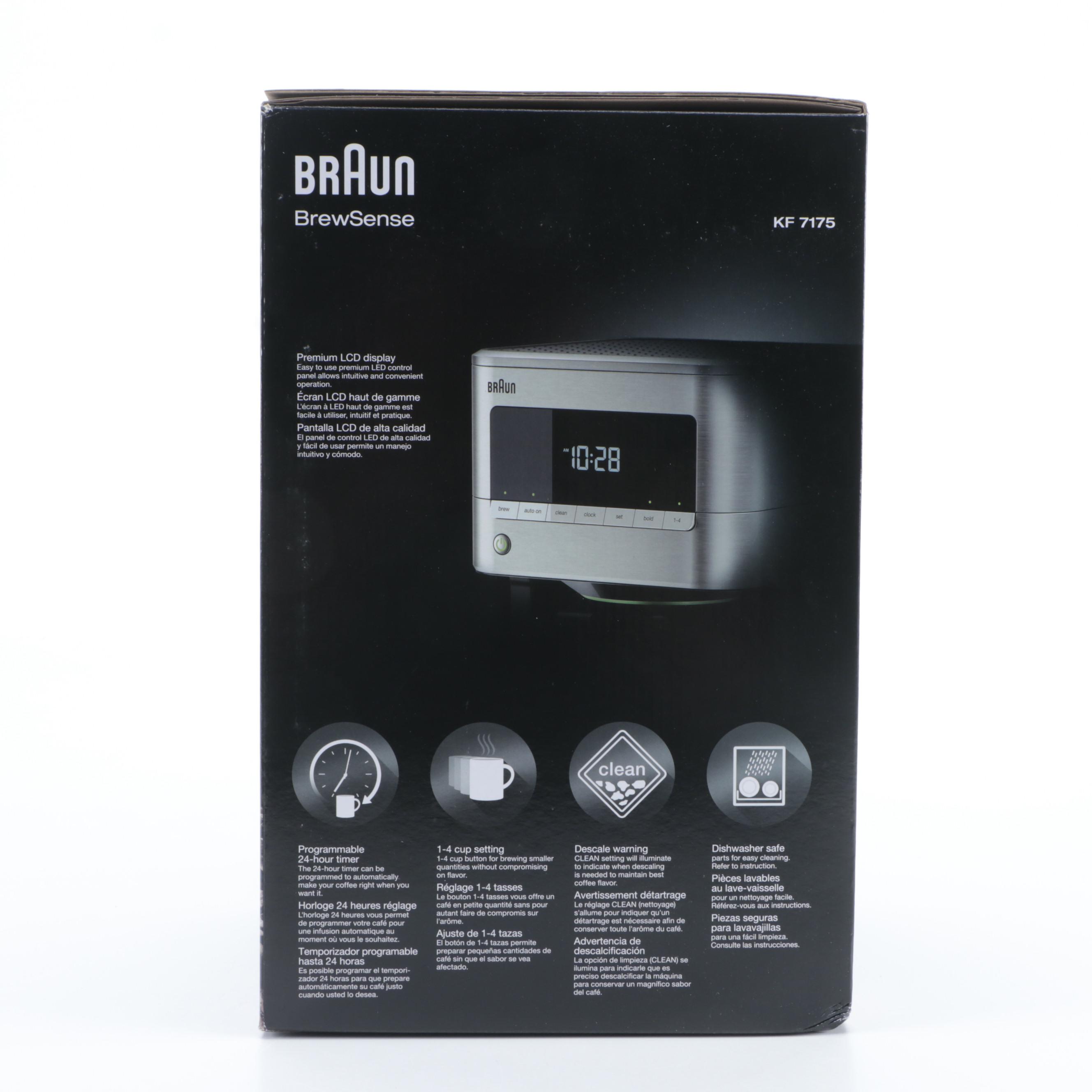 Braun BrewSense Ten-Cup Drip Coffee Maker with Thermal Carafe