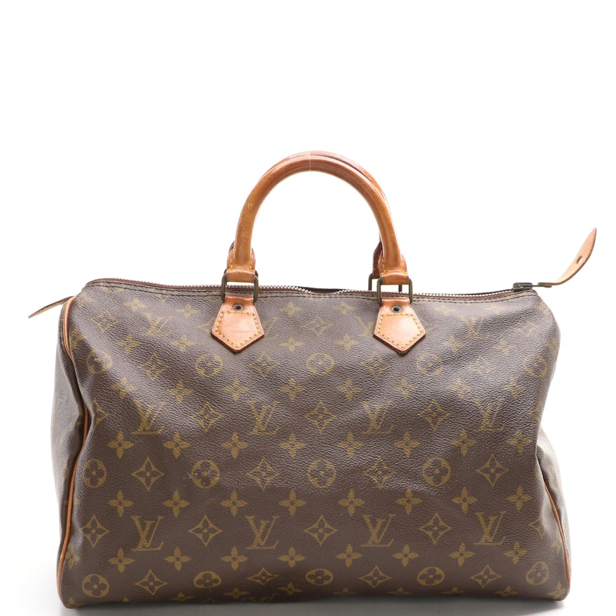 Louis Vuitton Speedy 35 in Monogram Canvas and Vachetta Leather