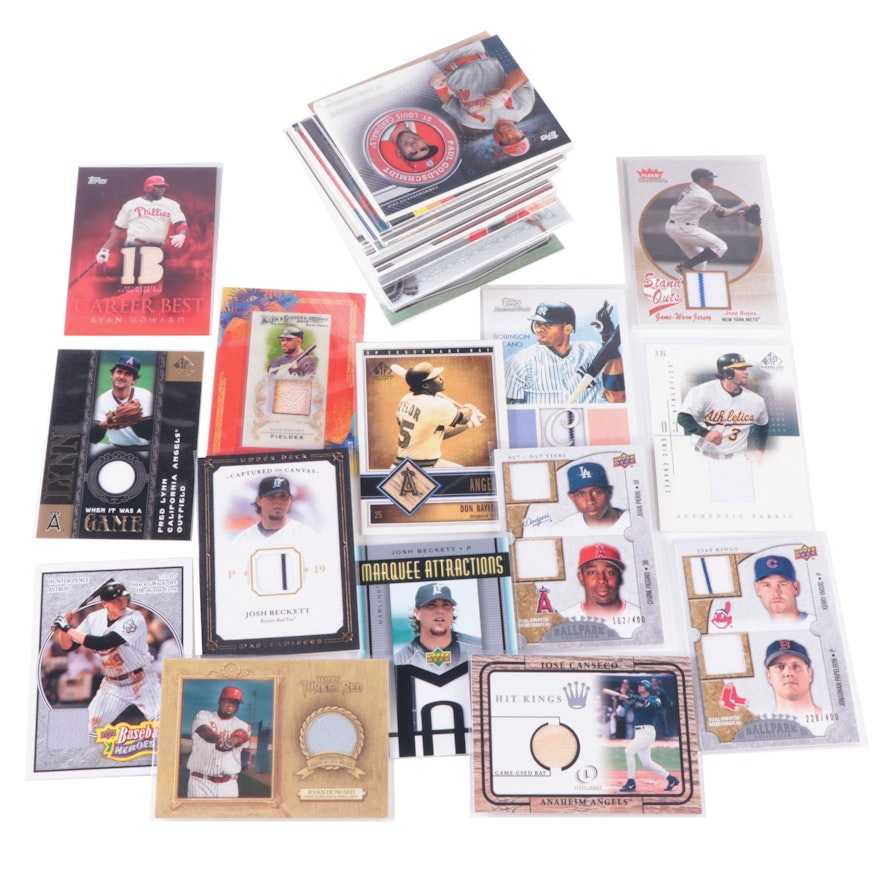Upper Deck, Other Game Used Baseball Cards with Canseco and More, 2000s–2020s