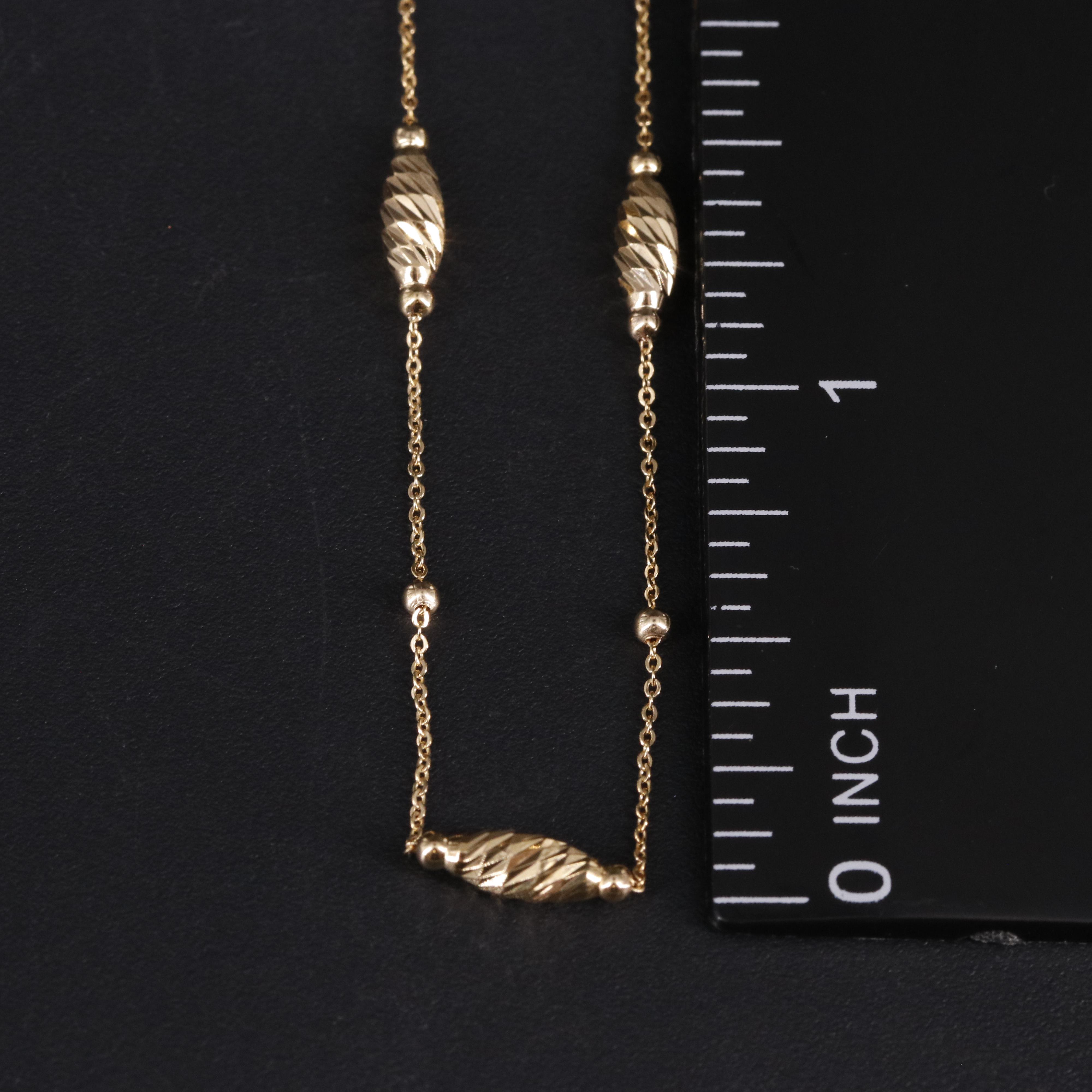 10K Saturn Necklace