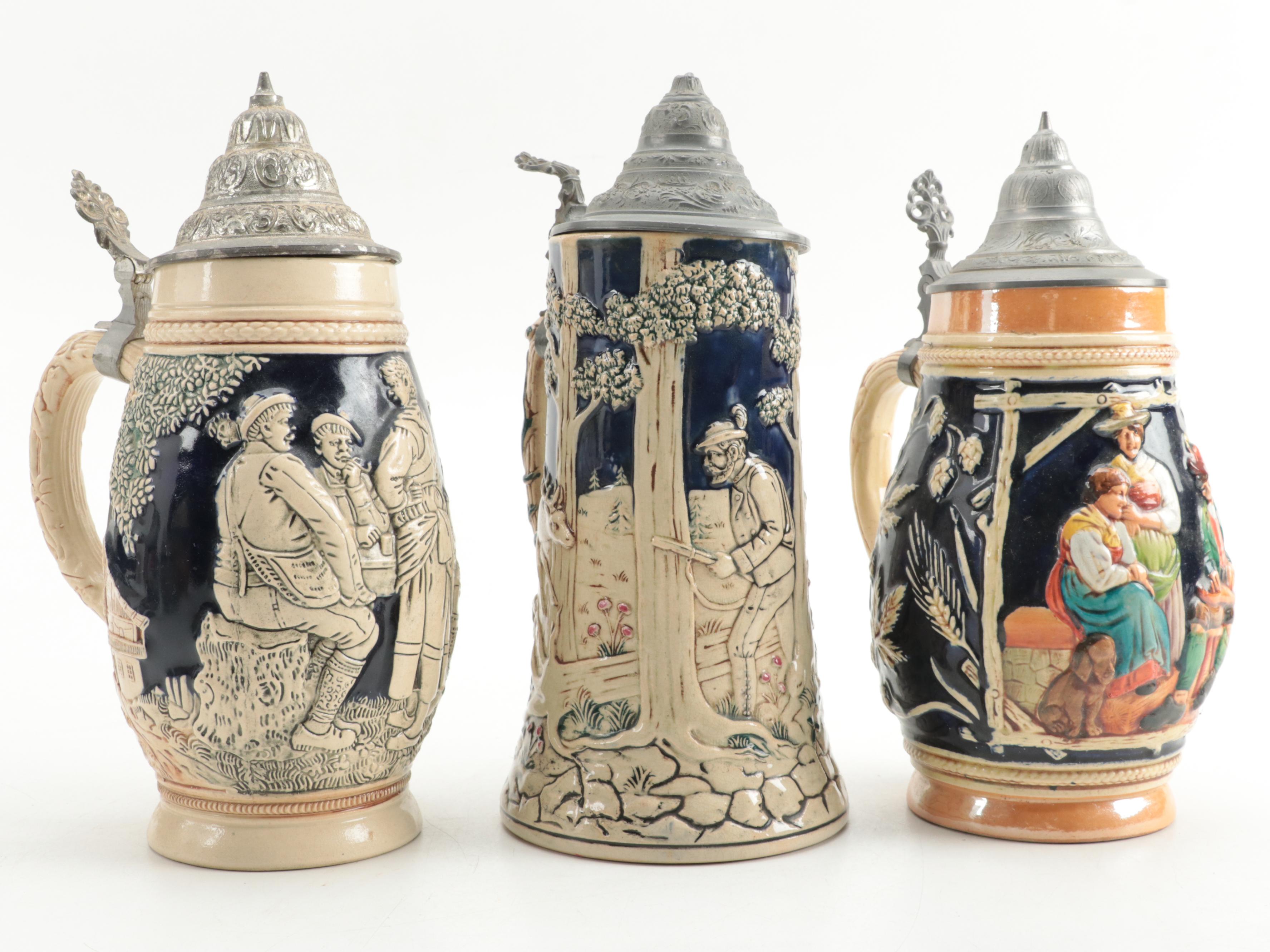 Marzi & Remy, Domex with Other German Ceramic Beer Steins